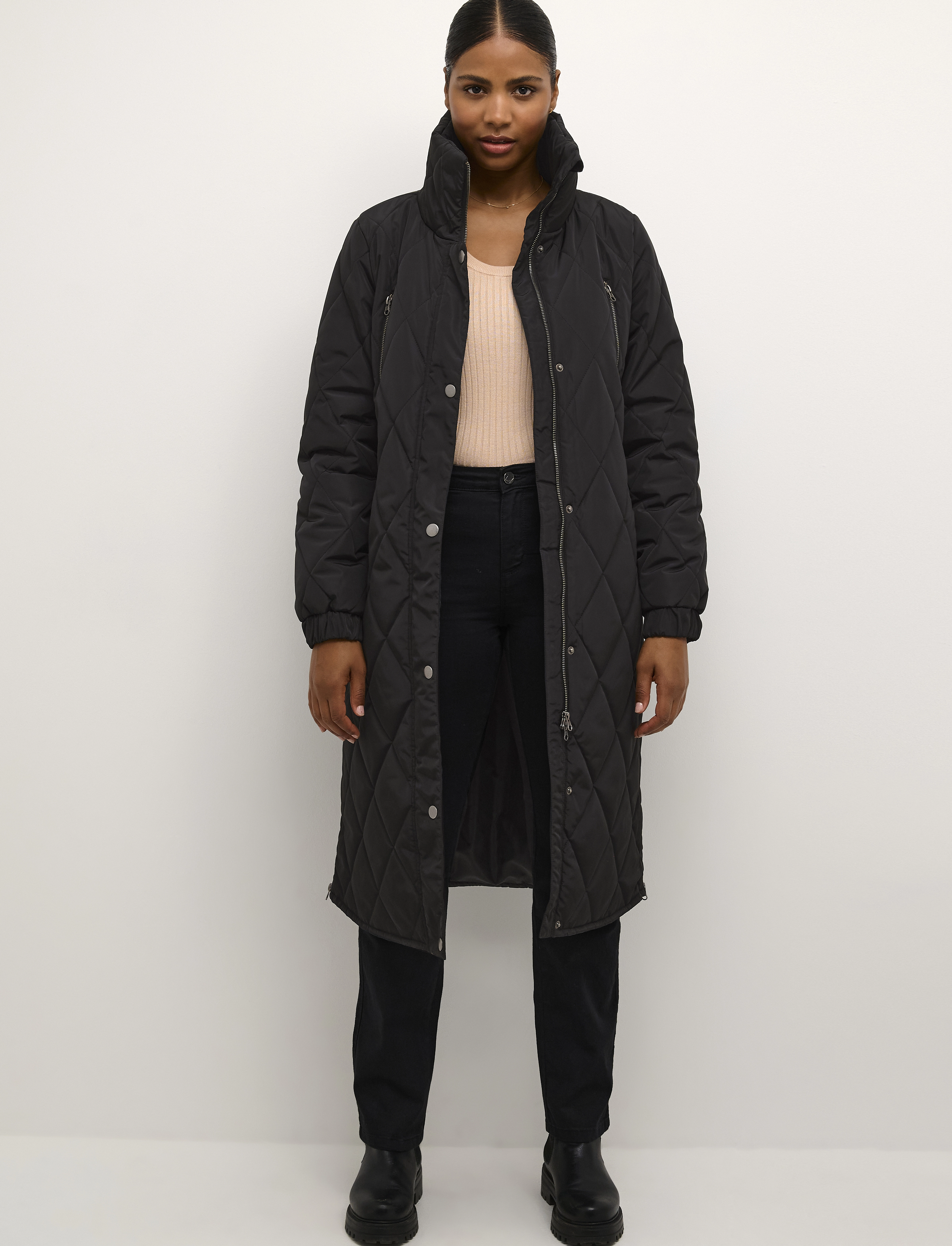 Kaffe - KAlindsay Quilt Jacket - donsjassen - black deep - 3