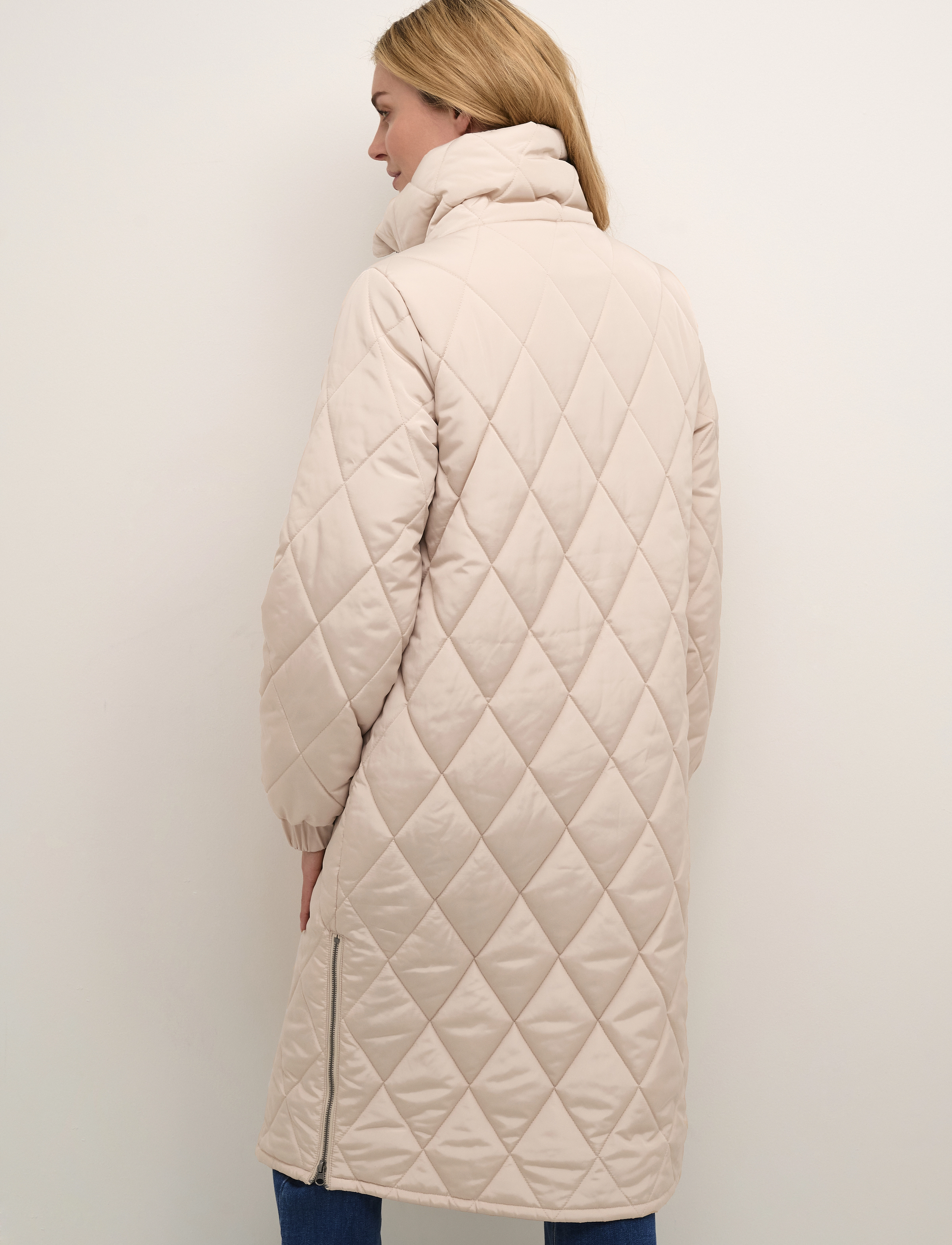 Kaffe - KAlindsay Quilt Jacket - dun- & vadderade jackor - smoke gray - 4