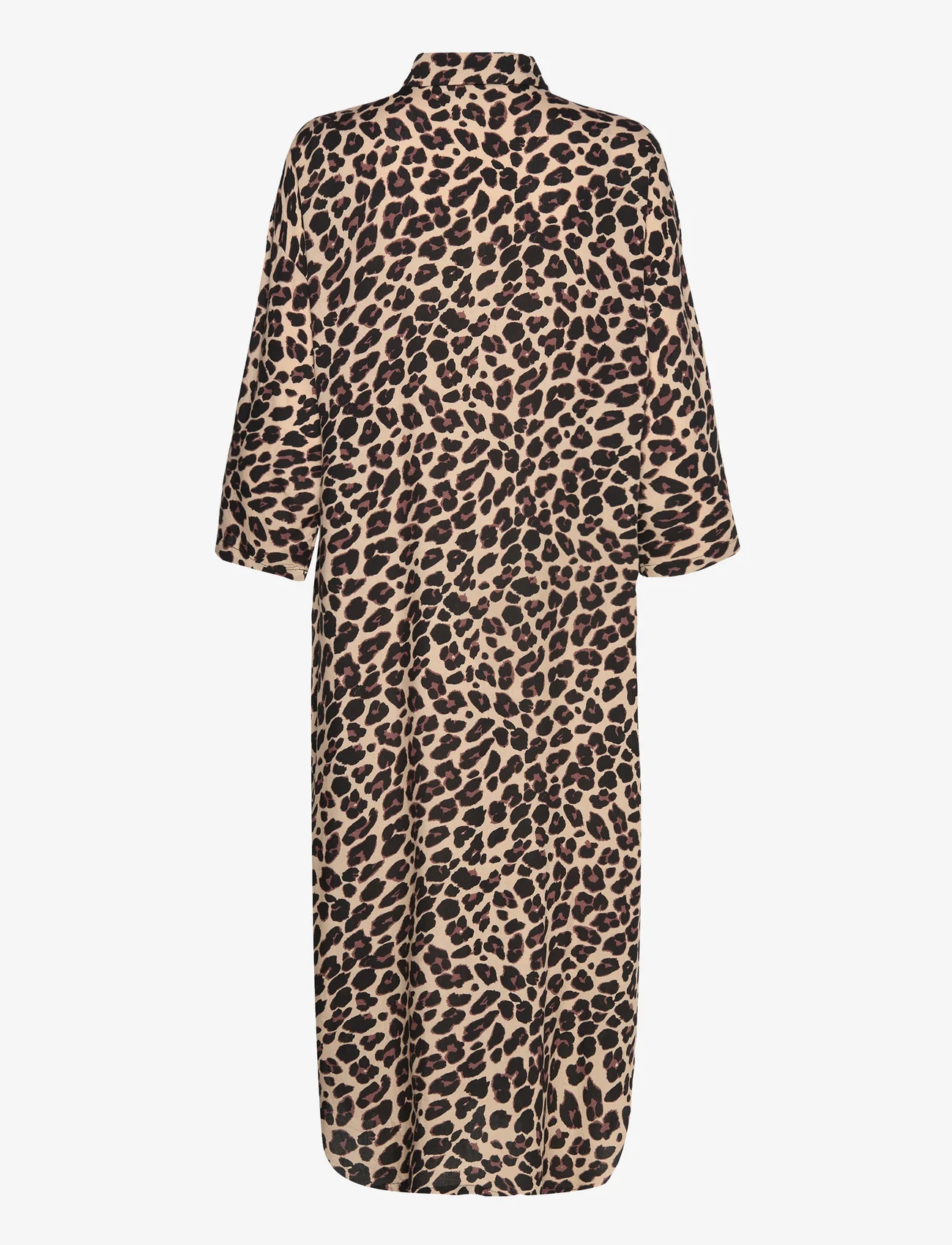 Kaffe - KAmarta Shirt Dress - skjortklänningar - leopard print - 1