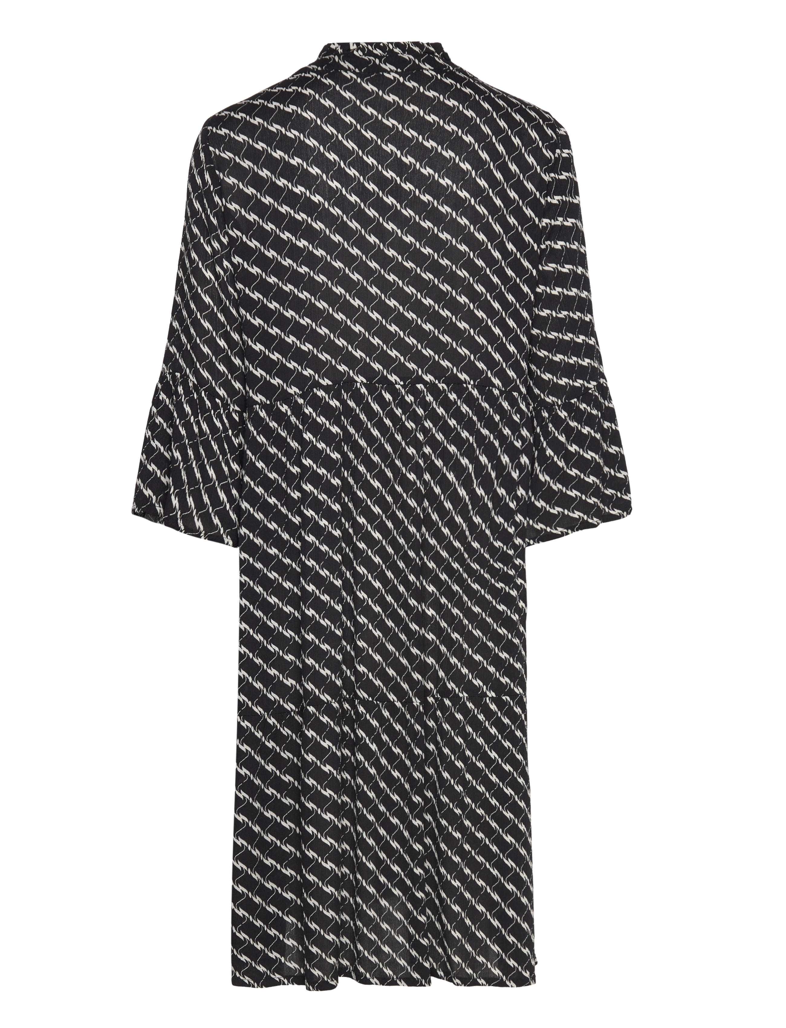 Kaffe - KAmarita Amber Dress - skjortekjoler - black/chalk graphic print - 2