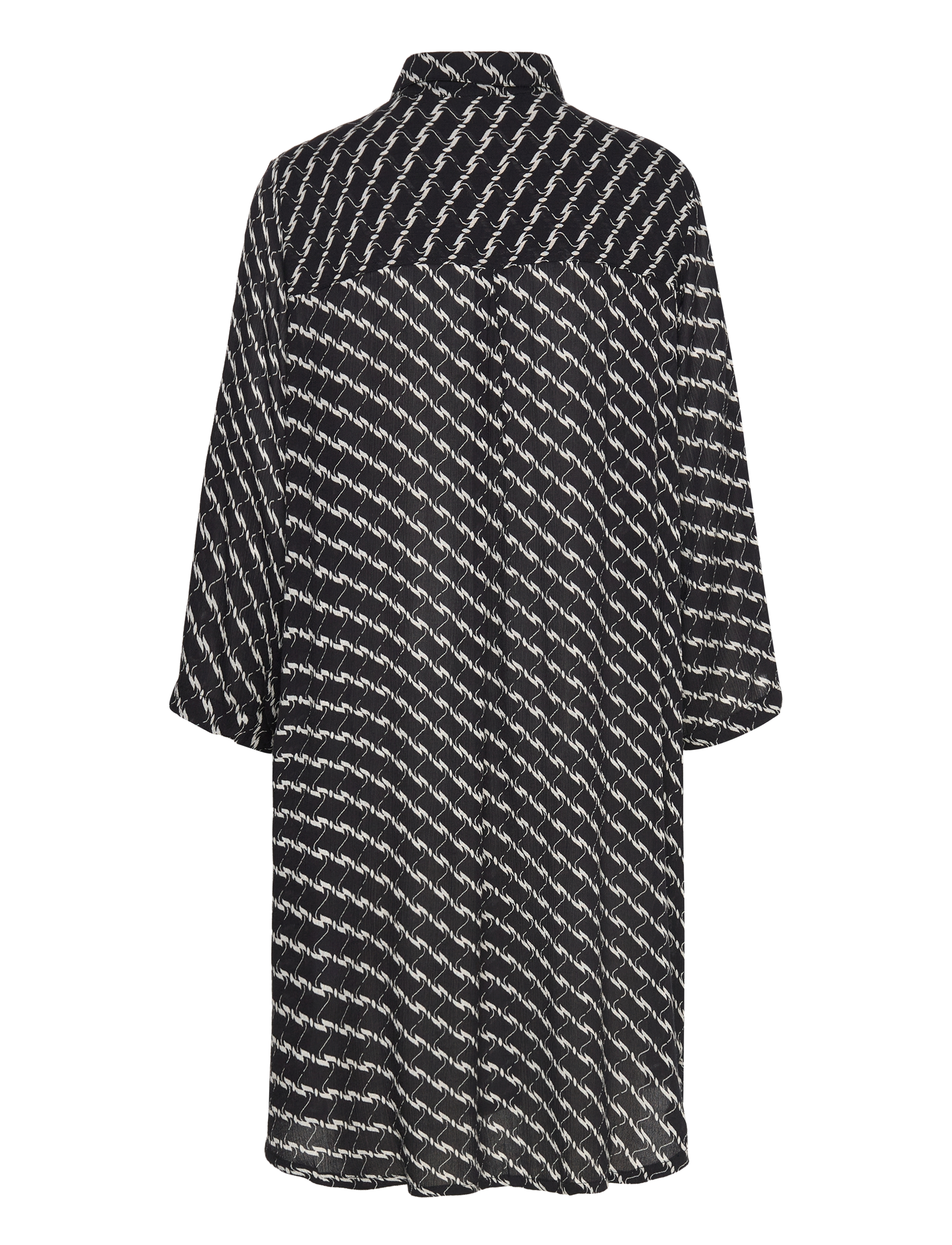 Kaffe - KAmarita Amber Shirt Dress - hemdkleider - black/chalk graphic print - 2