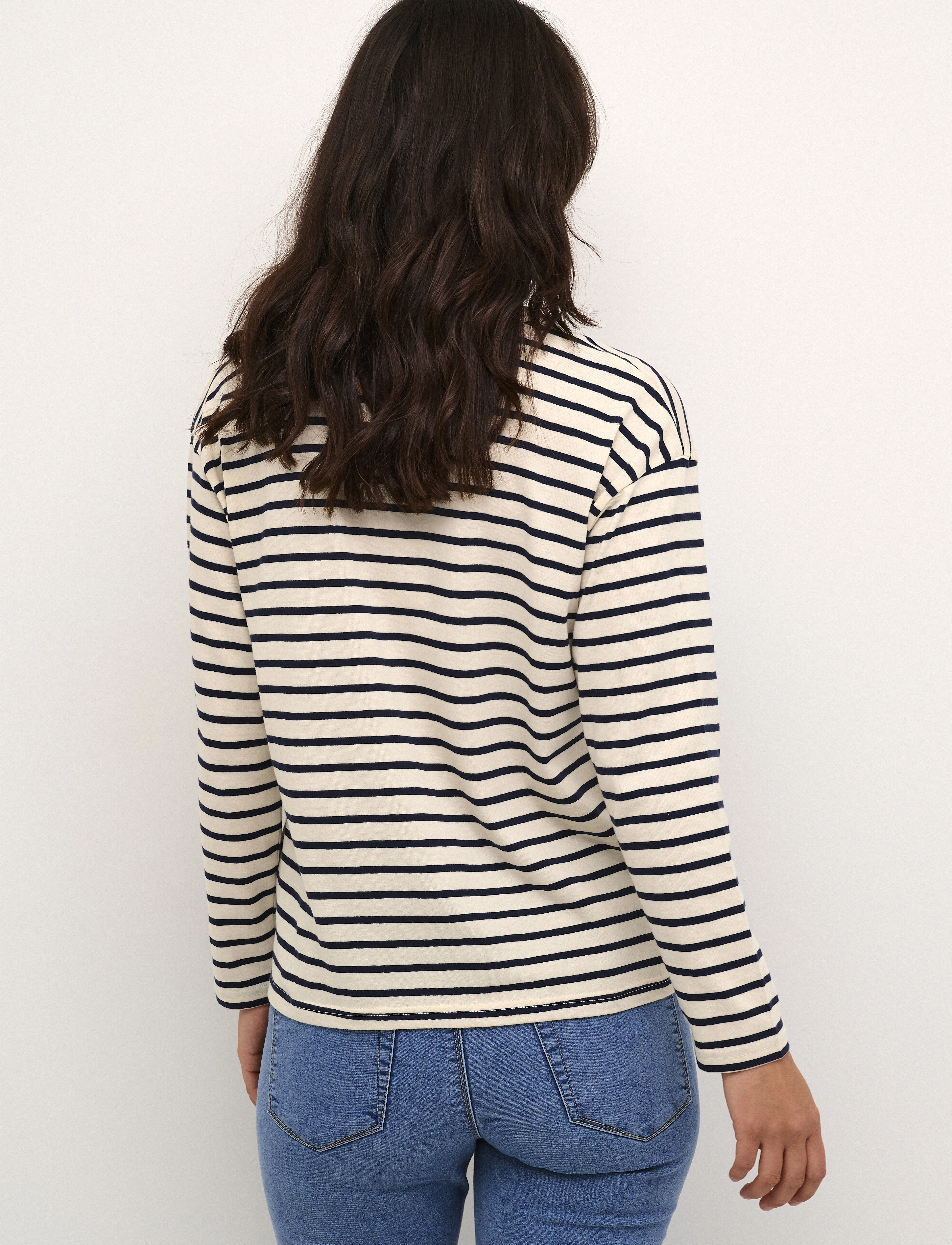 Kaffe - KAwinny LS T-Shirt - antique white/midnight stripe - 4