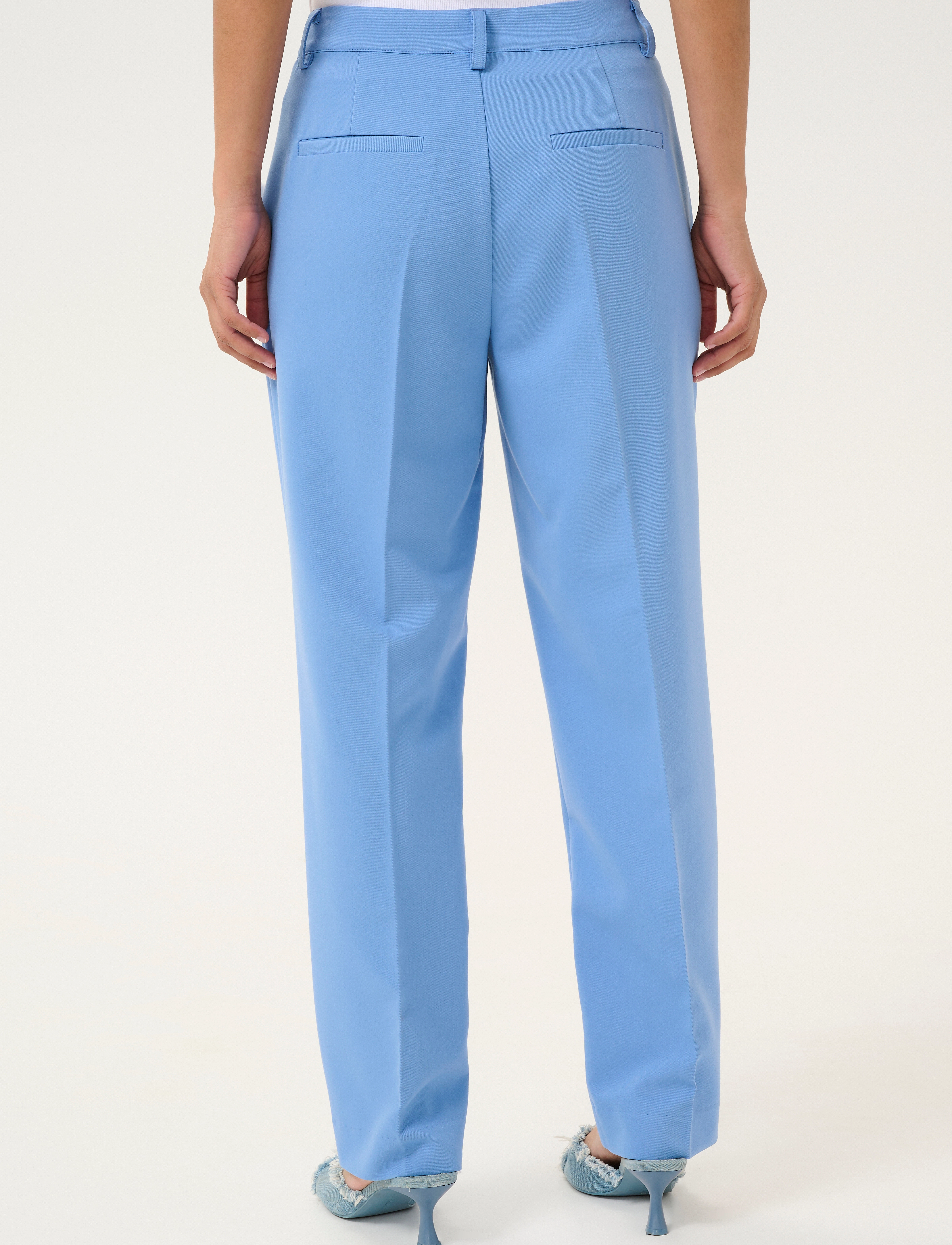 Kaffe - KAsakura HW Zipper Pants - dressbukser - ebb and flow - 4