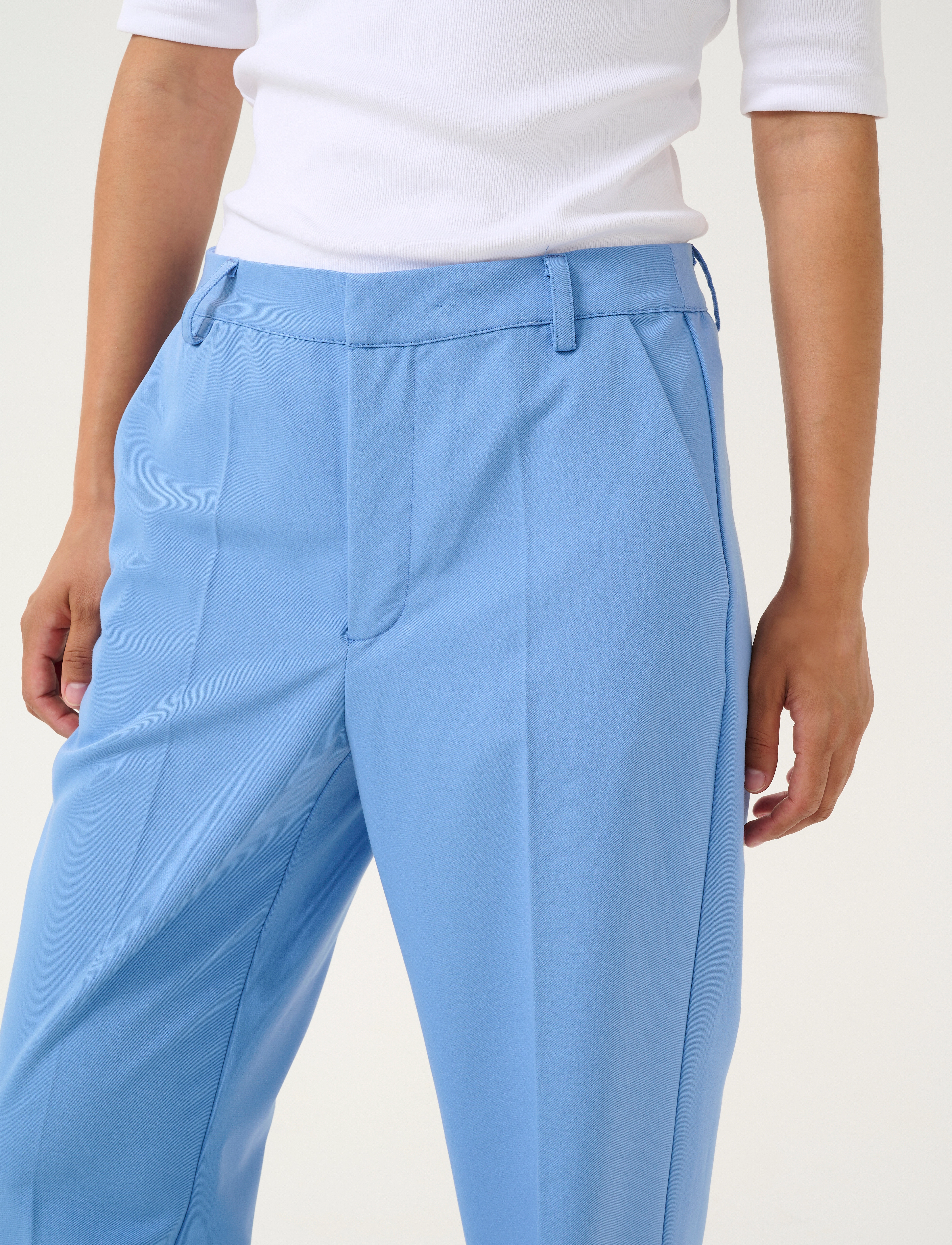 Kaffe - KAsakura HW Zipper Pants - dressbukser - ebb and flow - 5