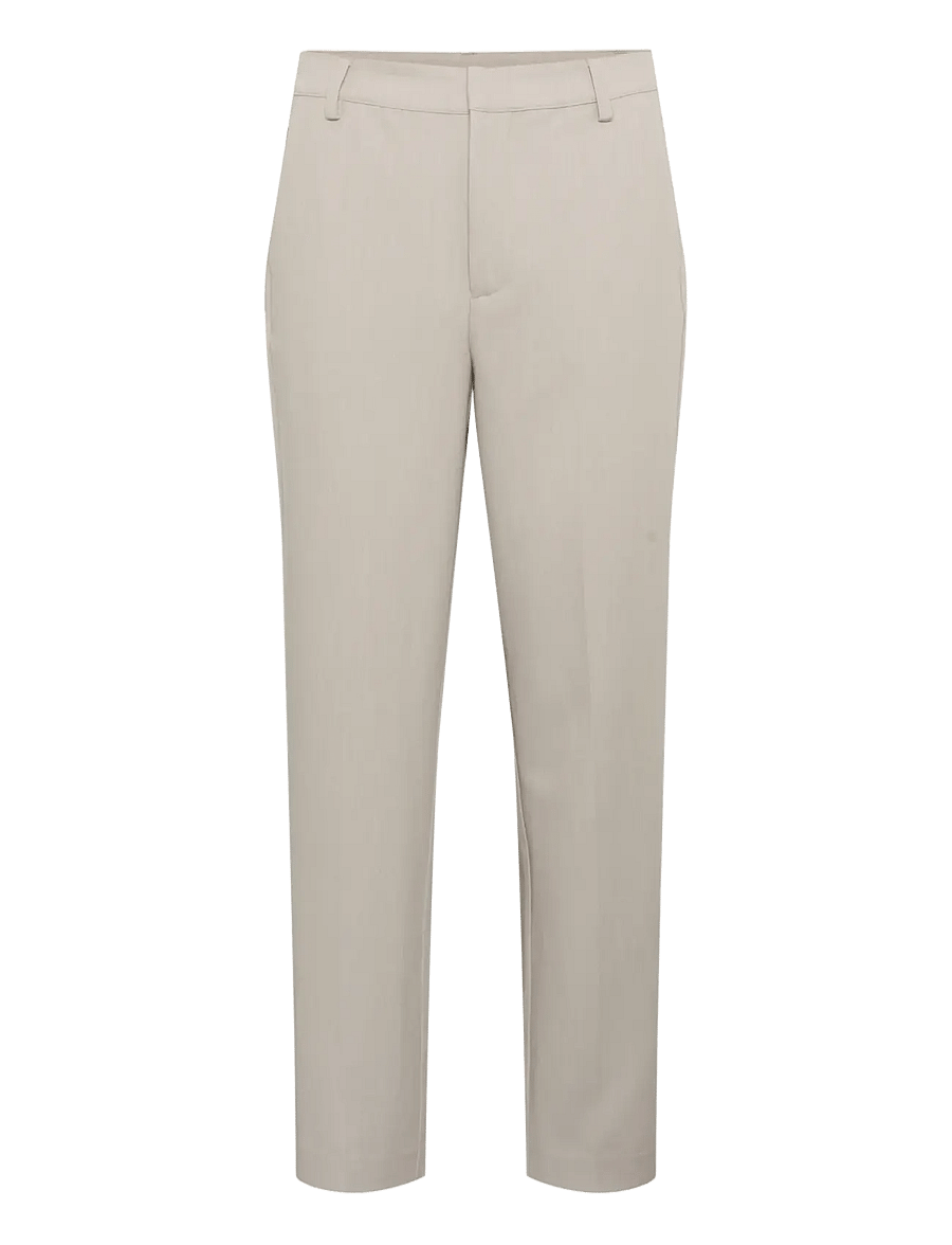 Kaffe - KAsakura HW Zipper Pants - dalykinio stiliaus kelnės - feather gray melange - 1