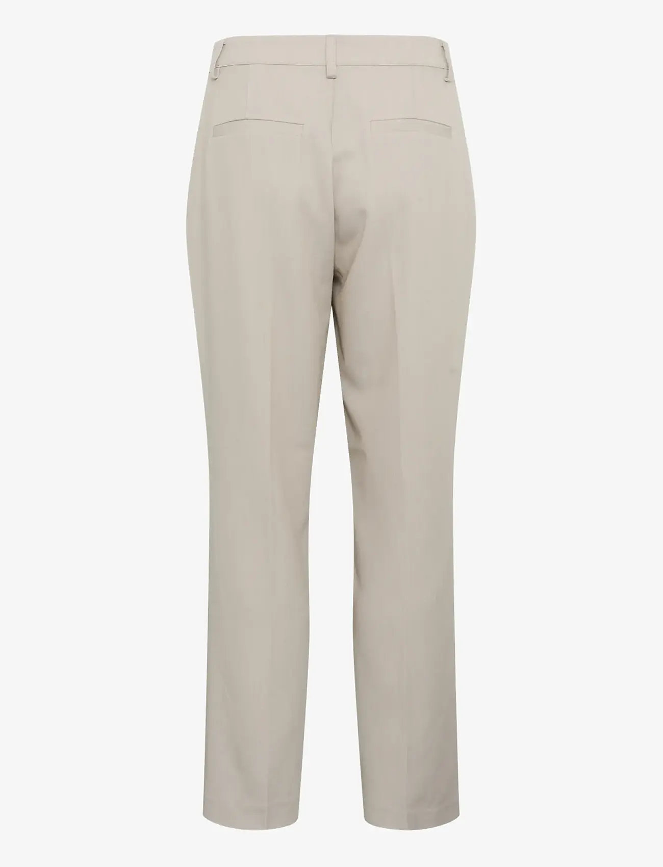 Kaffe - KAsakura HW Zipper Pants - tailored trousers - feather gray melange - 1