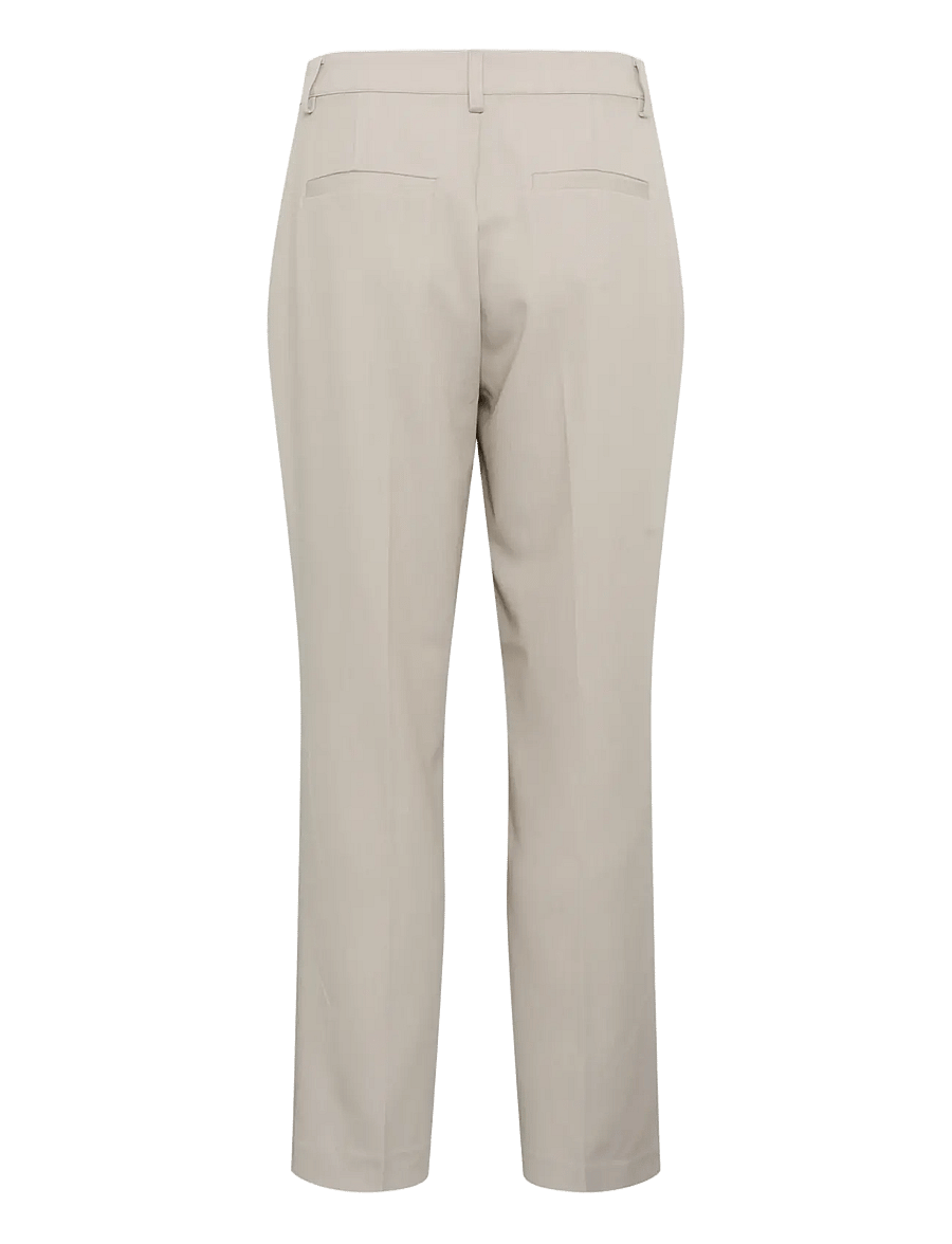 Kaffe - KAsakura HW Zipper Pants - dalykinio stiliaus kelnės - feather gray melange - 2