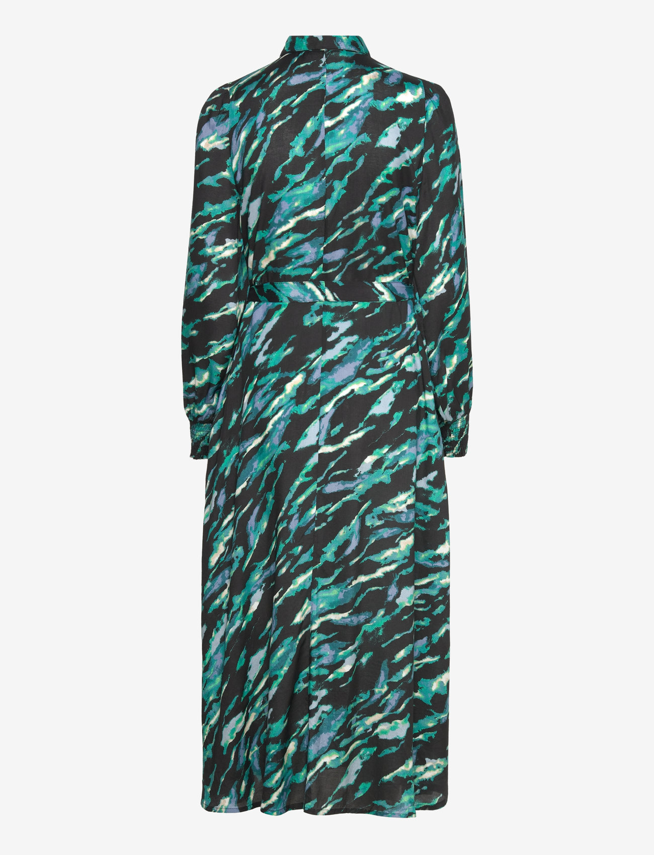 Kaffe - KApollie Oline Dress - black/blue/green abstr. animal - 2