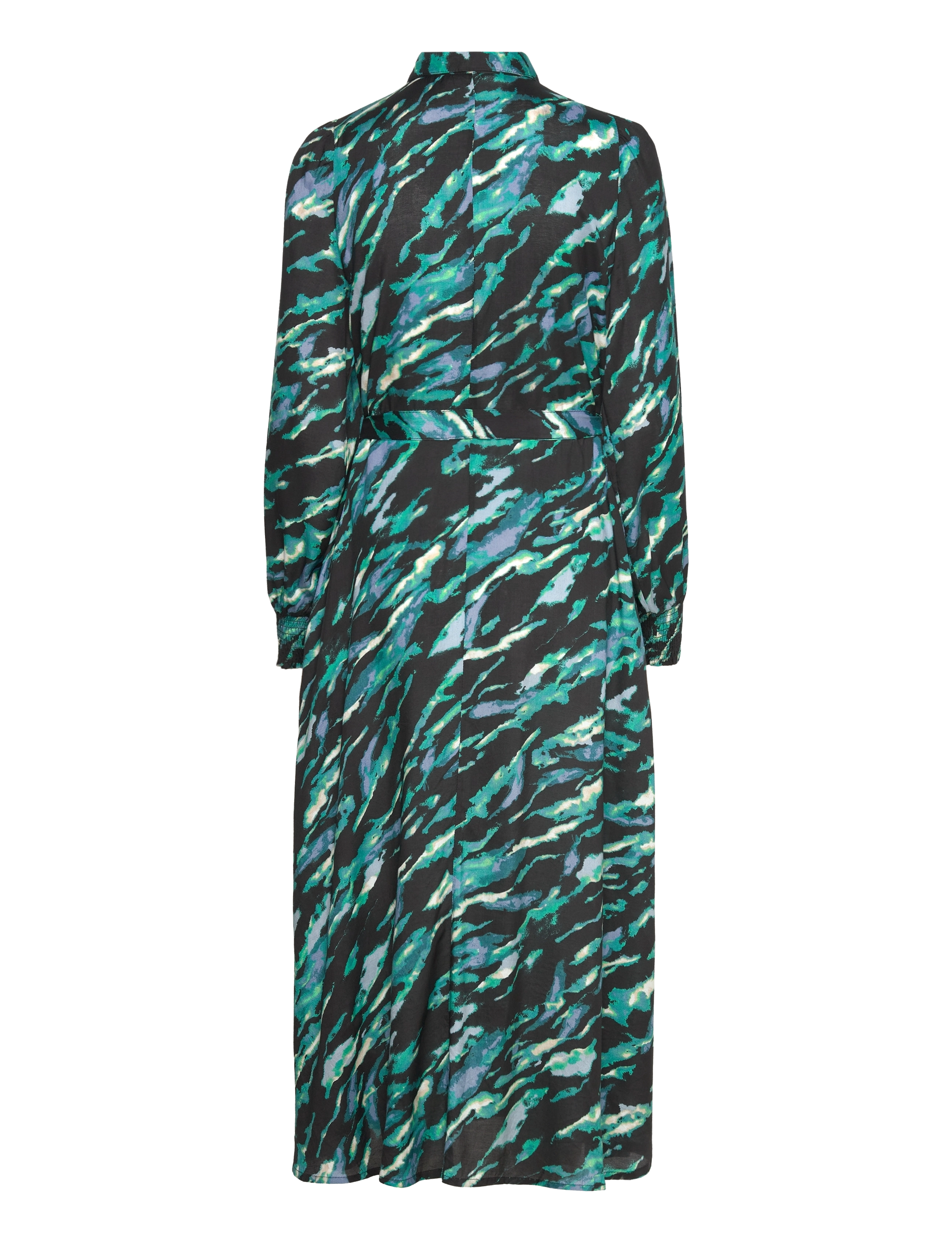 Kaffe - KApollie Oline Dress - black/blue/green abstr. animal - 2