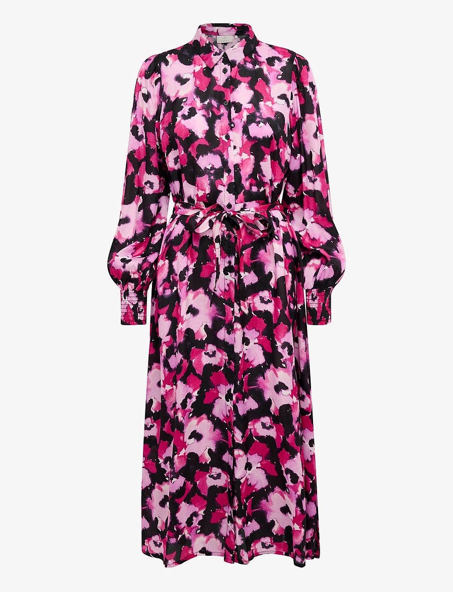 Kaffe - KApollie Oline Dress - pink faded flower - 1