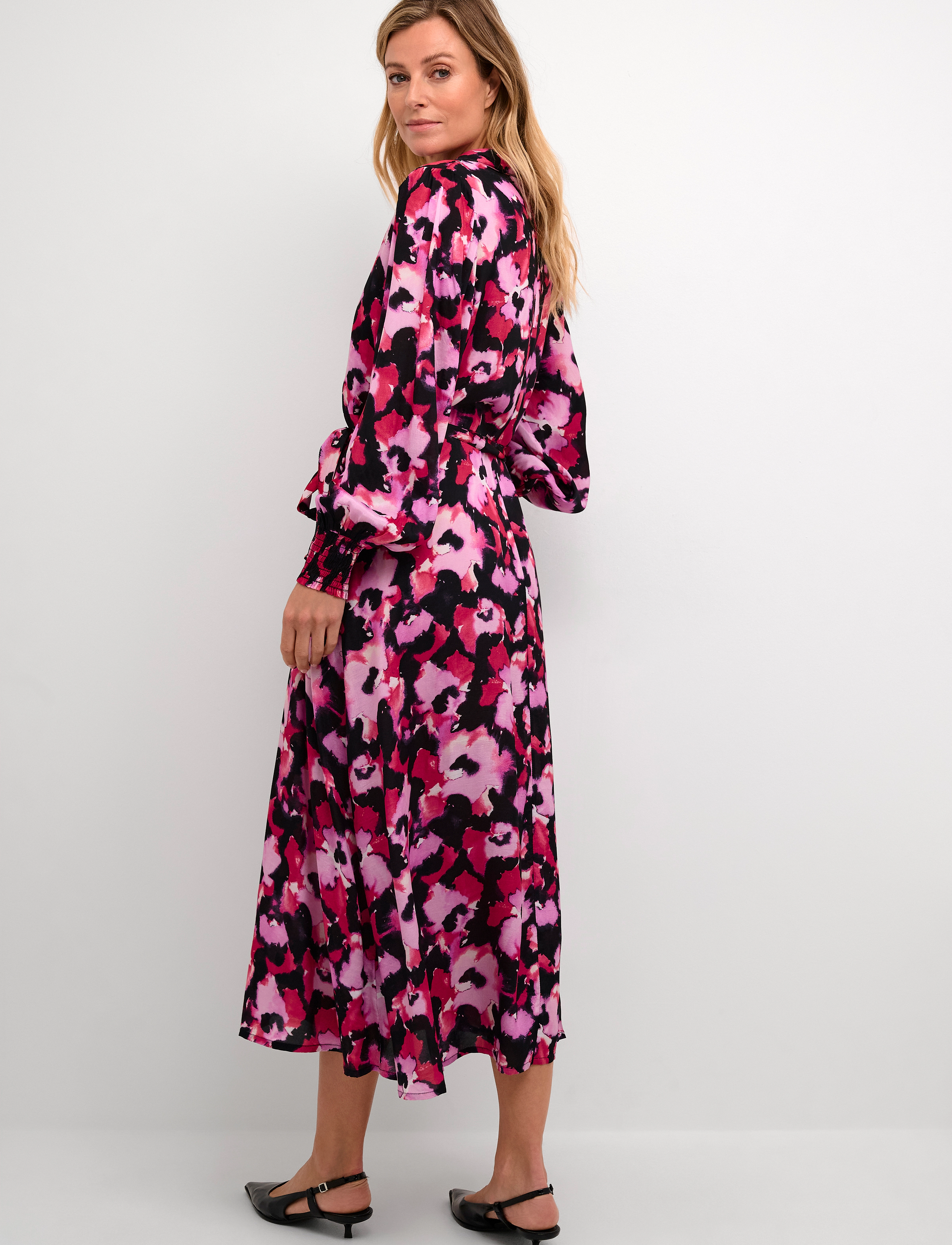 Kaffe - KApollie Oline Dress - pink faded flower - 4