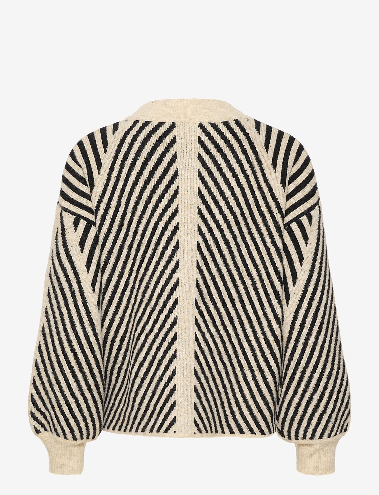 Kaffe - KAvera Knit Pullover - herbstliche kleidung - beige melange / black - 1