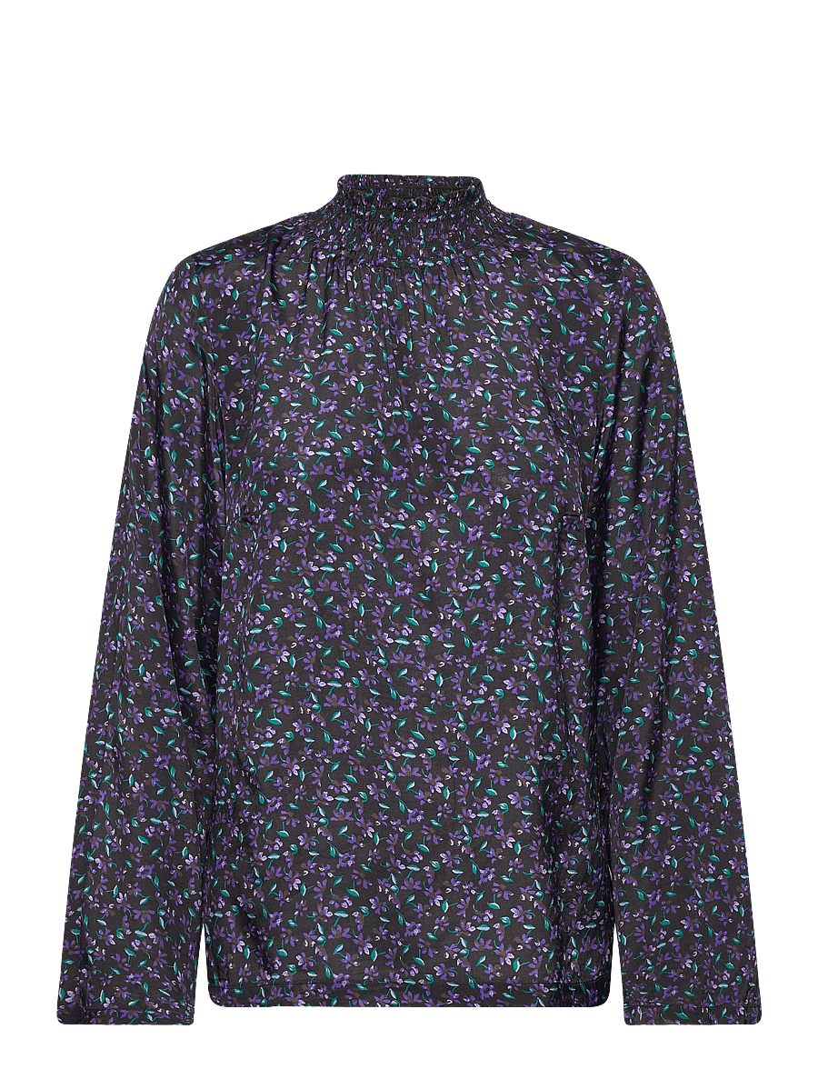 Kaffe - KApollie Blouse - pitkähihaiset puserot - heliotrope flower print - 1