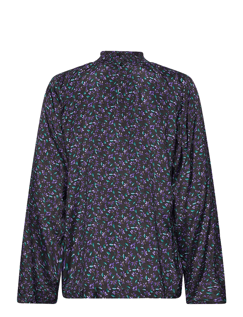 Kaffe - KApollie Blouse - long sleeved blouses - heliotrope flower print - 2