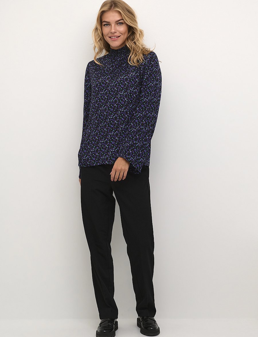 Kaffe - KApollie Blouse - pitkähihaiset puserot - heliotrope flower print - 3