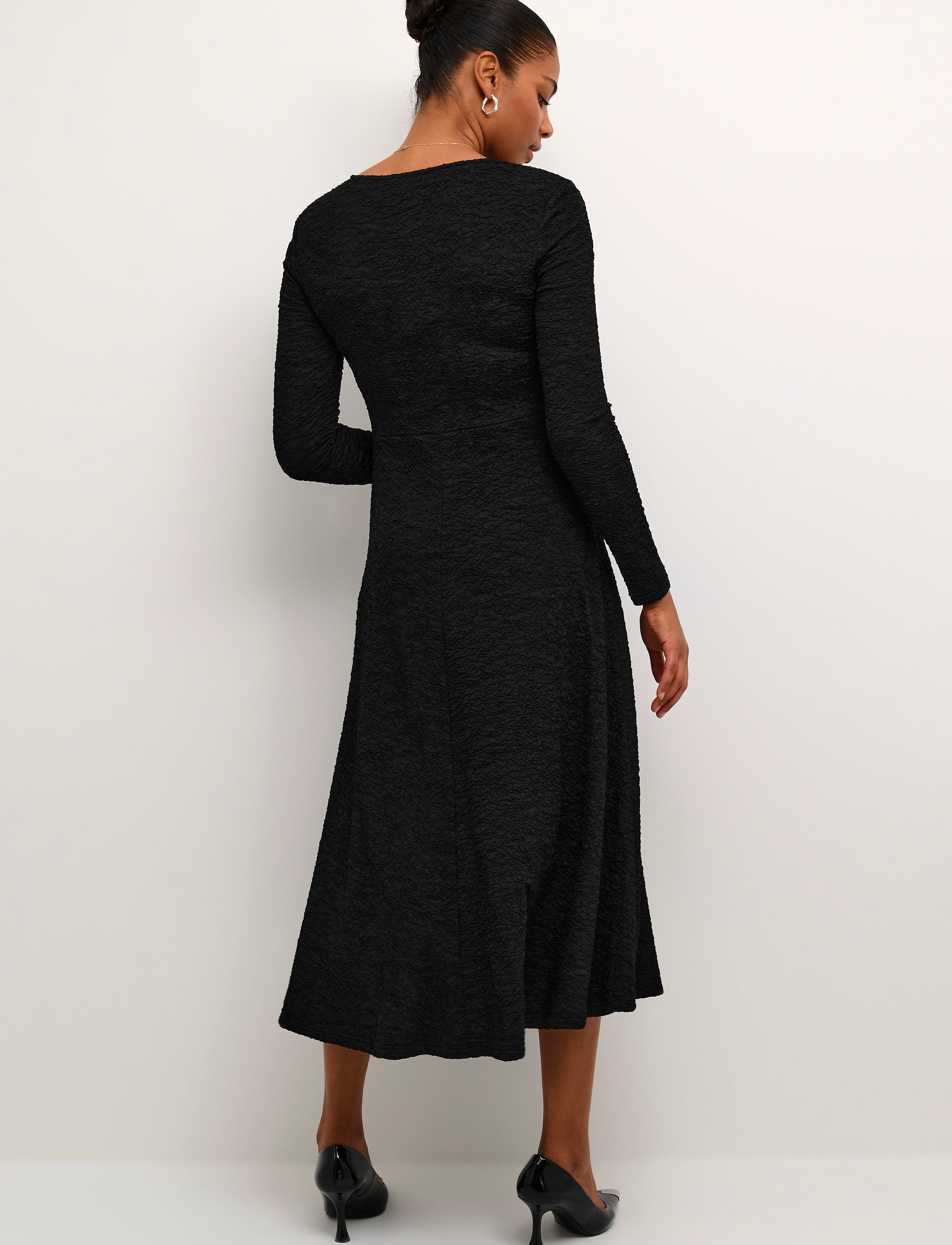 Kaffe - KAronia Dress - midikjoler - black deep - 3