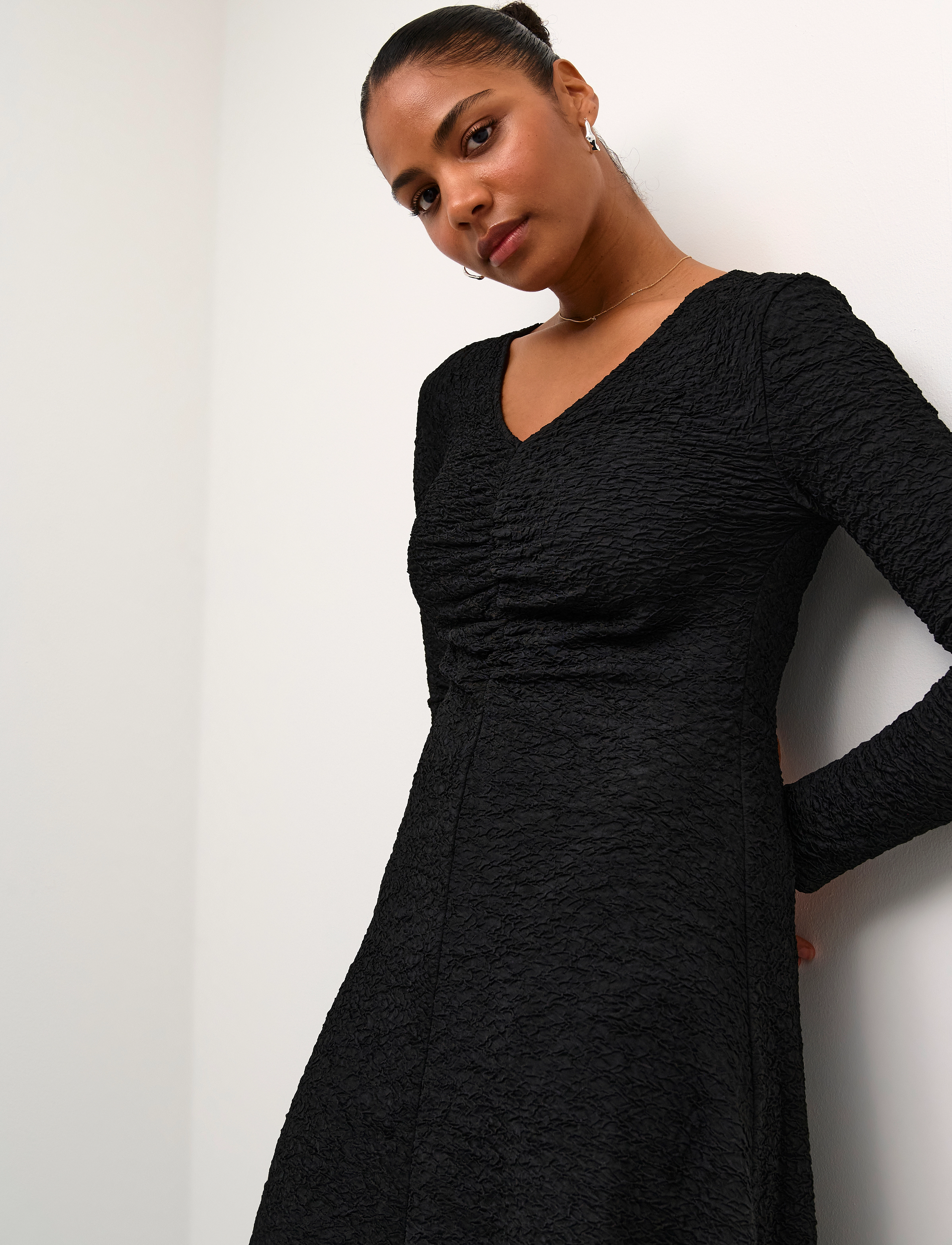 Kaffe - KAronia Dress - midikjoler - black deep - 4