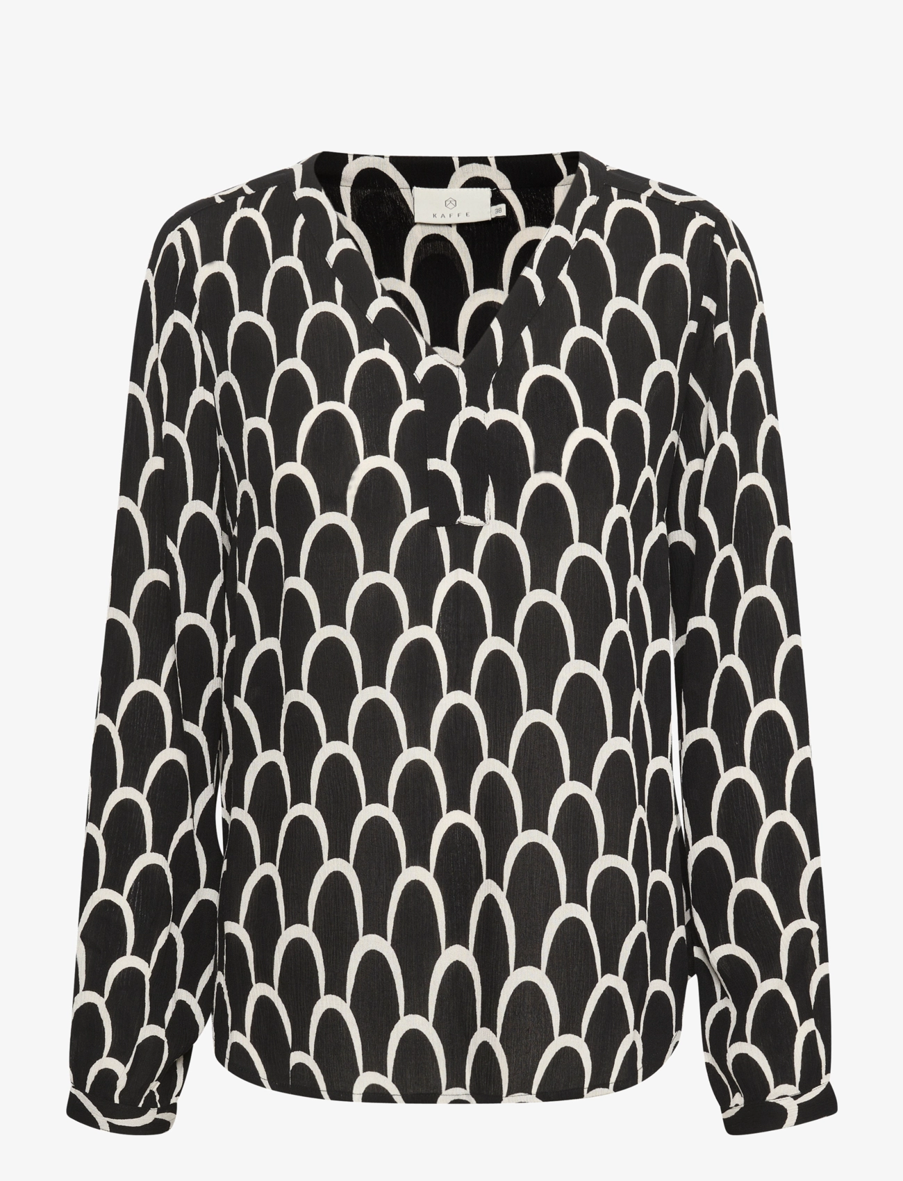 KAkarina Amber Blouse - BLACK AND WHITE GRAPHIC PRINT
