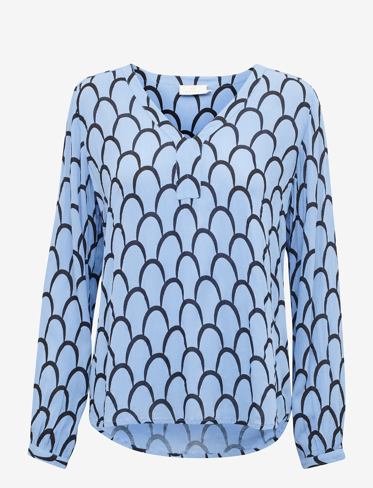 Kaffe - KAkarina Amber Blouse - blue/black graphic print - 1
