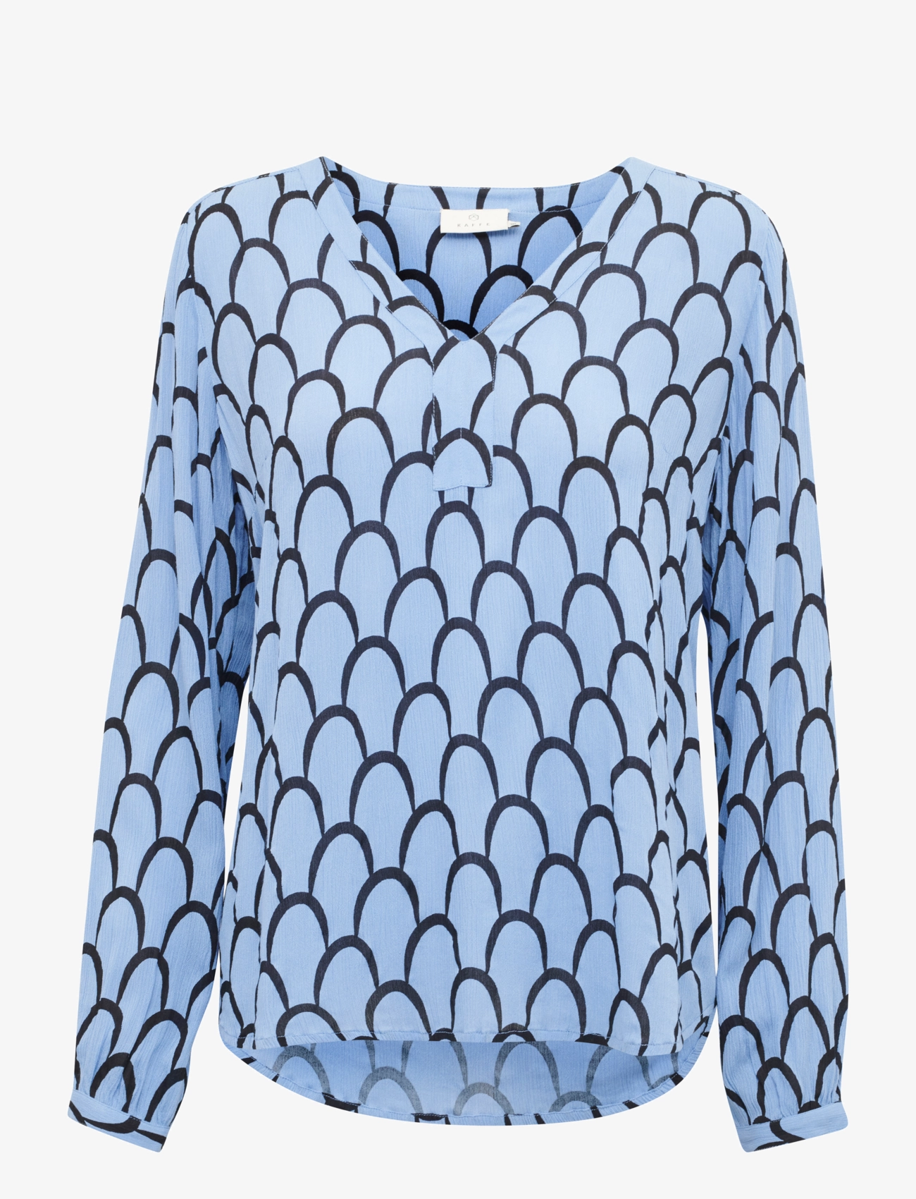 KAkarina Amber Blouse - BLUE/BLACK GRAPHIC PRINT