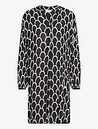 KAkarina Amber Dress - BLACK AND WHITE GRAPHIC PRINT