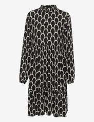 KAkarina Amber Dress - BLACK AND WHITE GRAPHIC PRINT