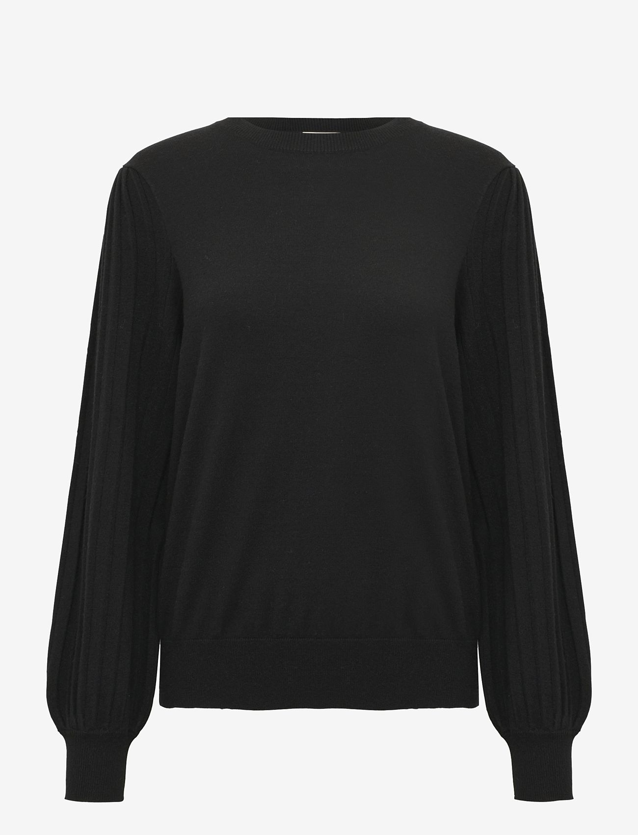 Kaffe - KAlone Knit Pullover - höstkläder - black deep - 1