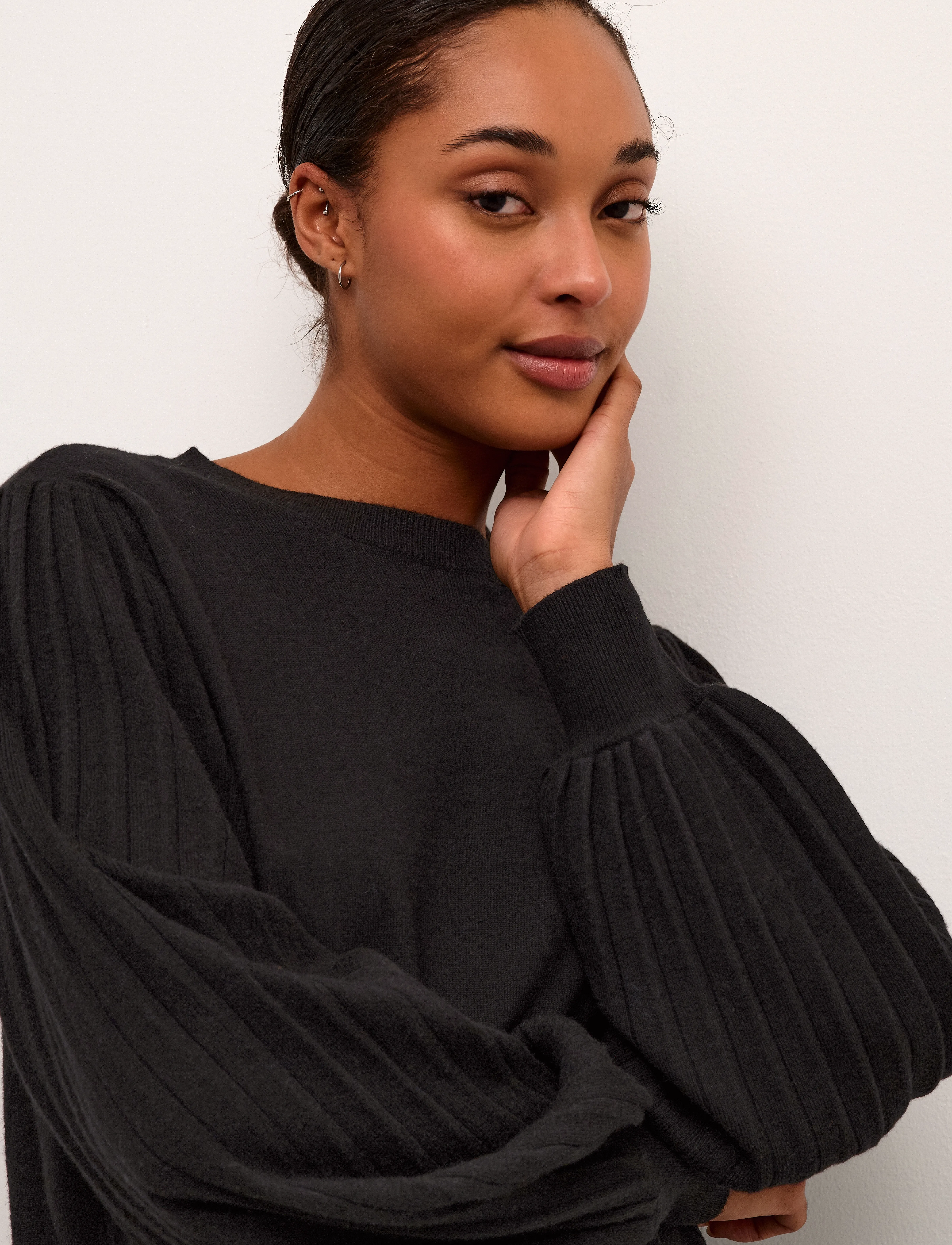 Kaffe - KAlone Knit Pullover - pullover - black deep - 5