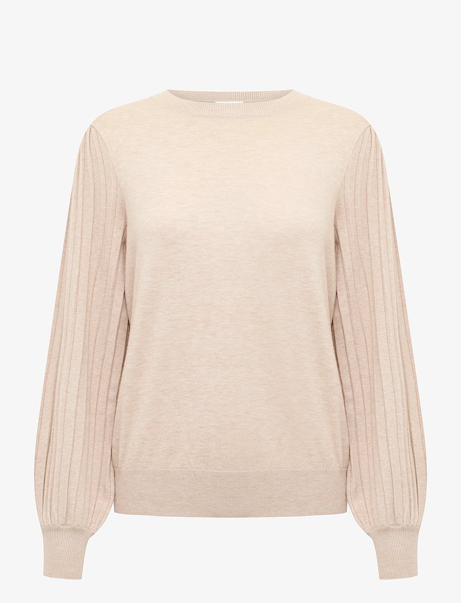 Kaffe - KAlone Knit Pullover - pullover - classic sand melange - 1