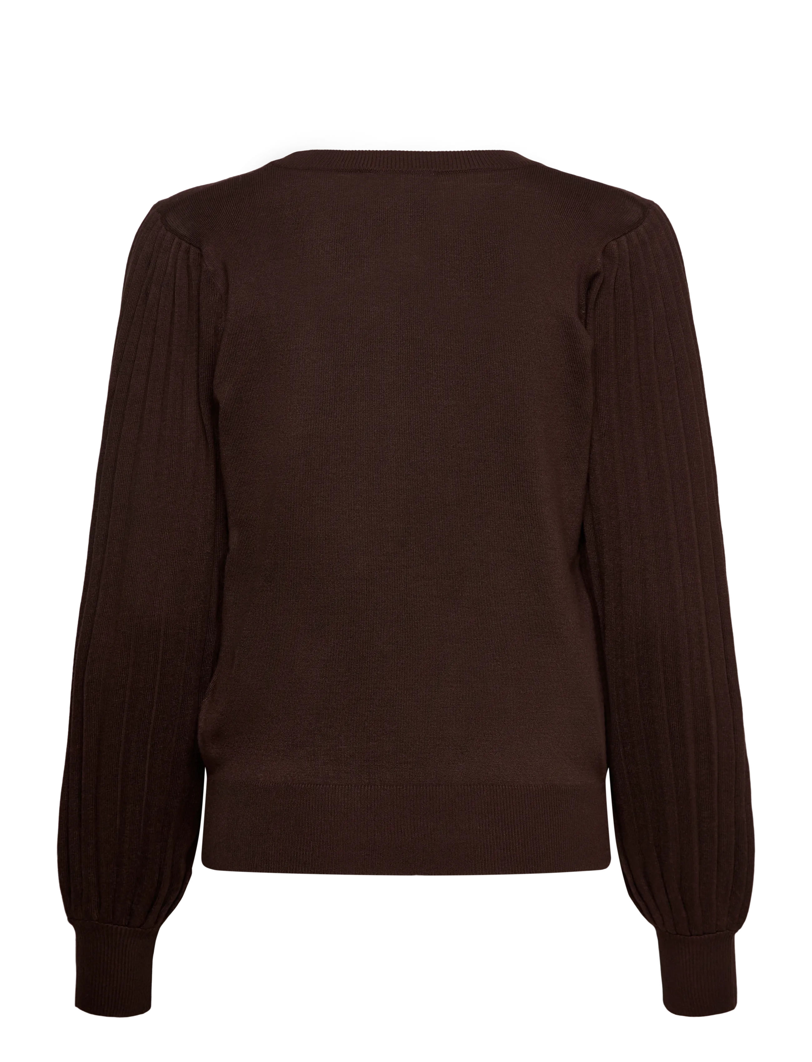 Kaffe - KAlone Knit Pullover - jumpers - coffee bean - 1