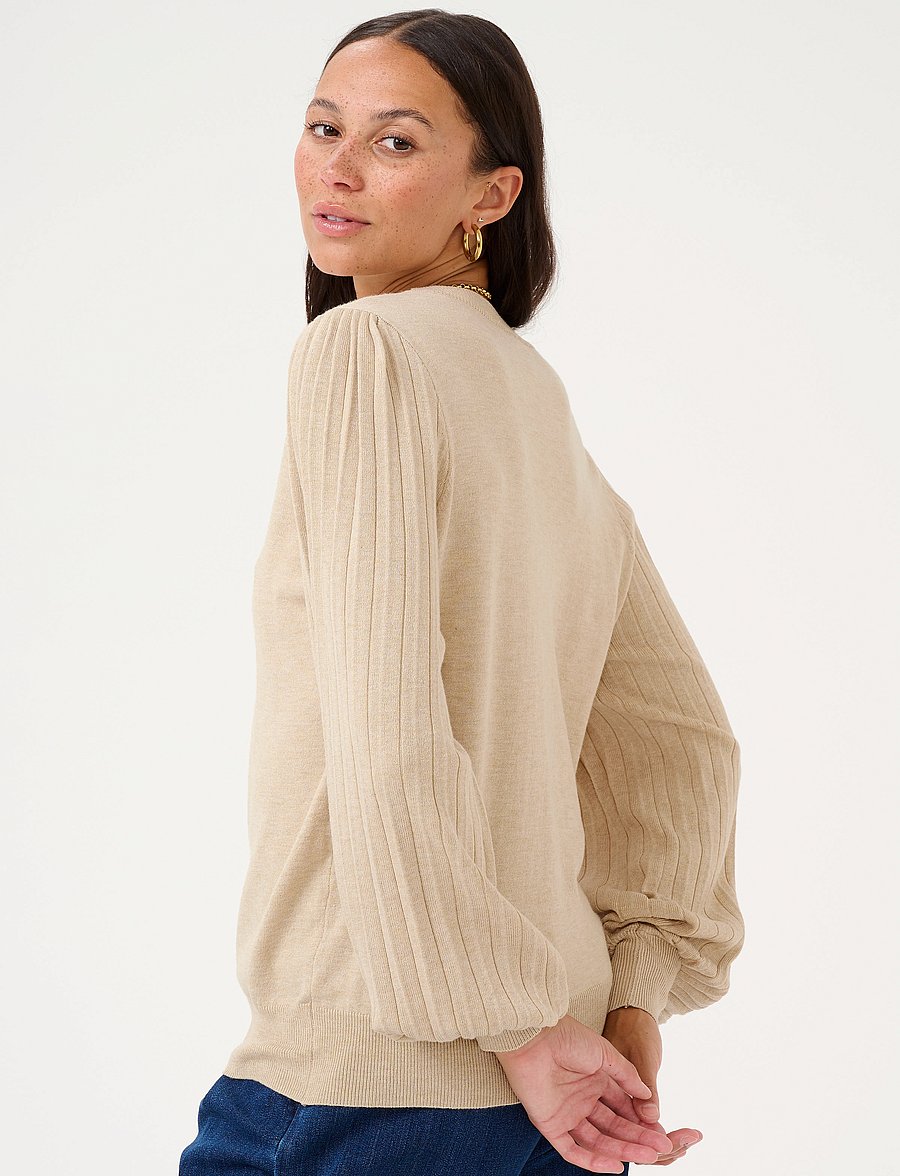 Kaffe - KAlone Knit Pullover - pullover - feather gray melange - 4