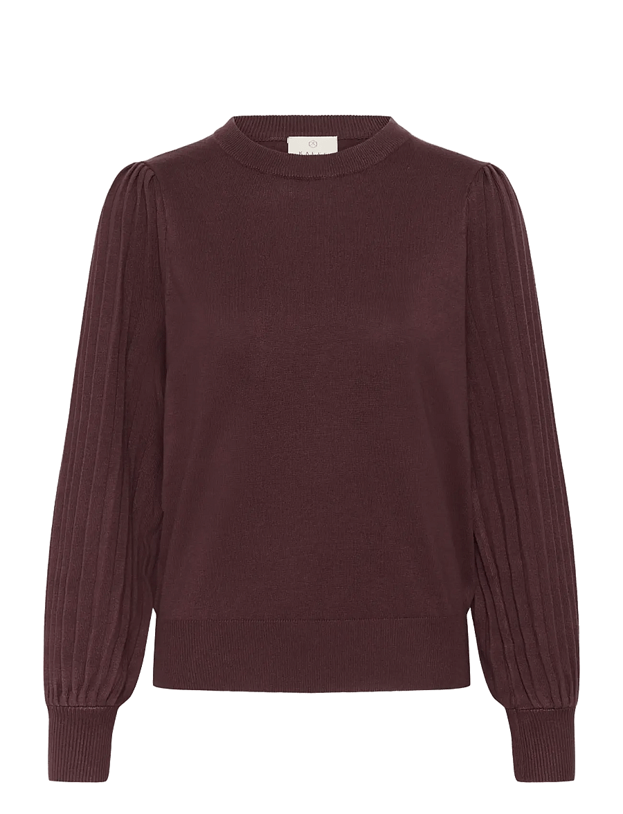Kaffe - KAlone Knit Pullover - jumpers - fudge - 0