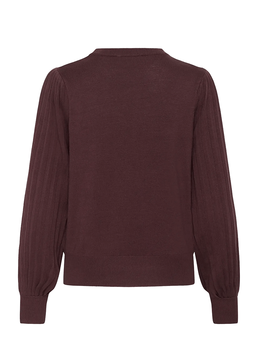 Kaffe - KAlone Knit Pullover - jumpers - fudge - 1