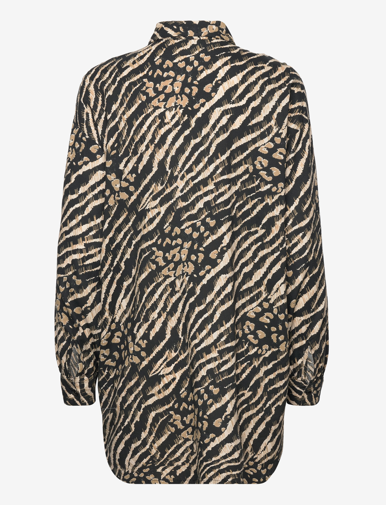 Kaffe - KAditte Shirt - pikkade varrukatega särgid - black and brown animal print - 1