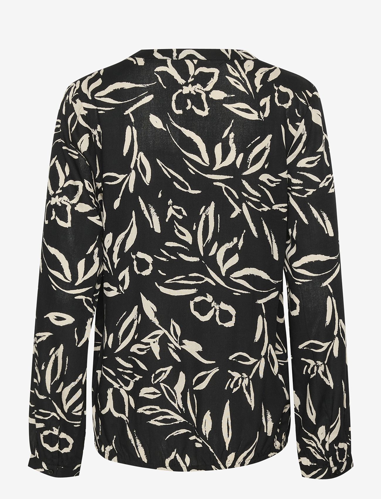 Kaffe - KAditte Blouse - langærmede bluser - black/sand painted flower - 2