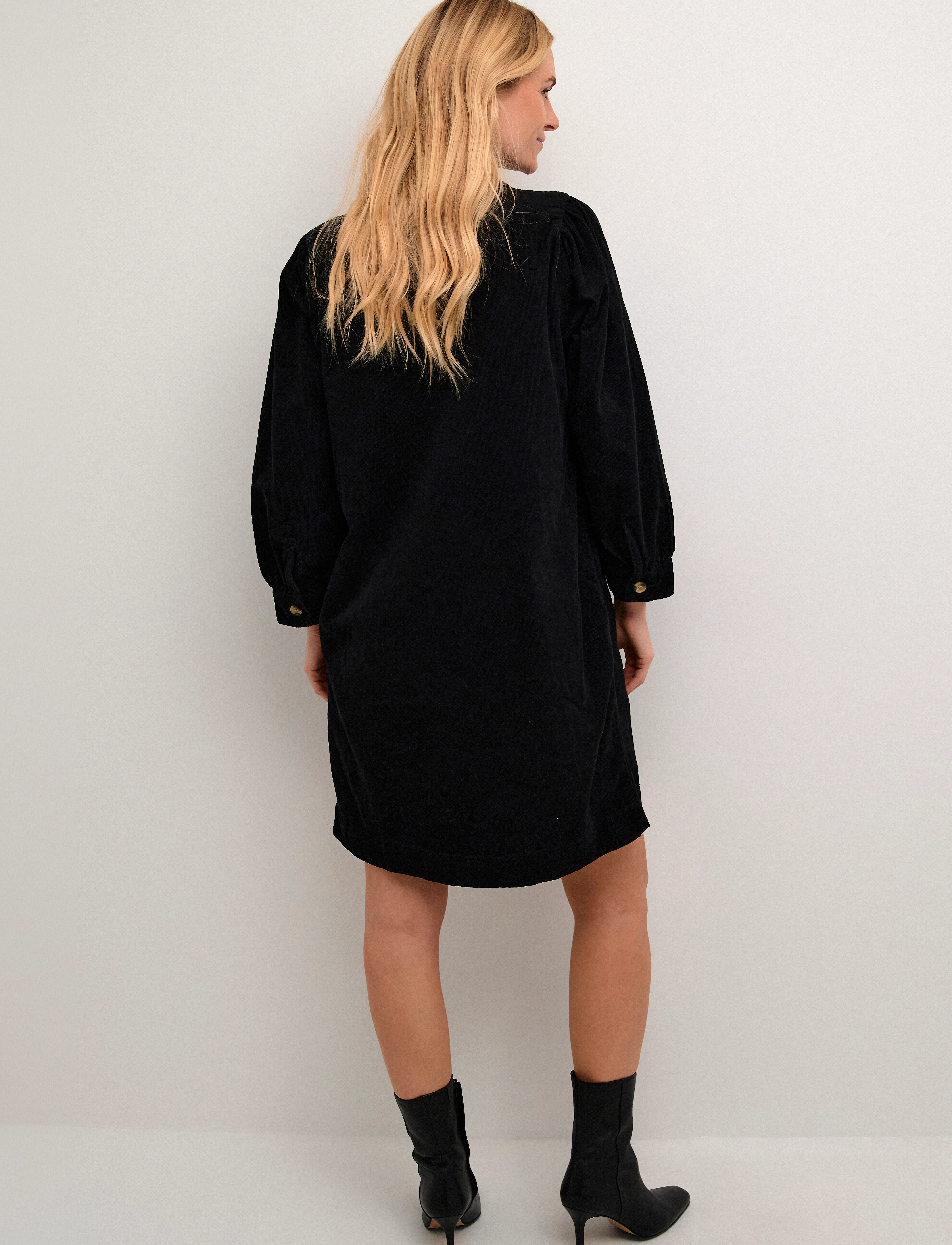 Kaffe - KAlina Dress - sukienki krótkie - black deep - 4