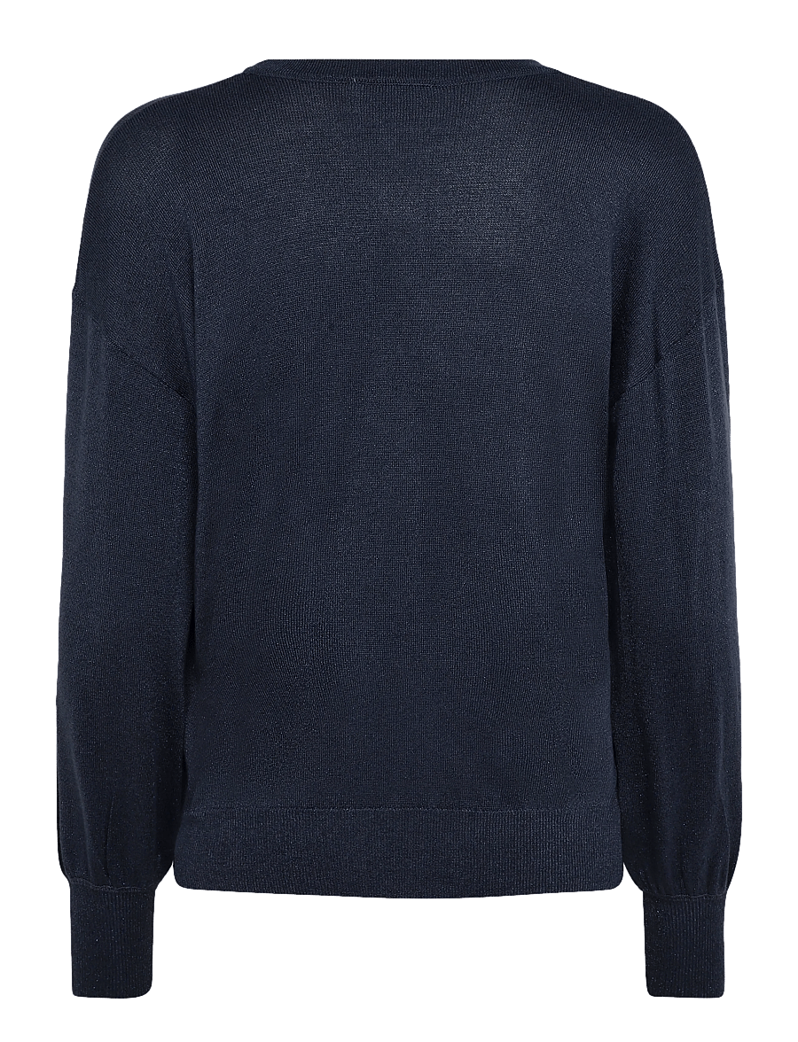 Kaffe - KAregina O-neck Knit - kampsunid - graphite - 1