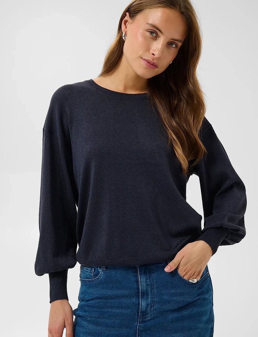Kaffe - KAregina O-neck Knit - pullover - graphite - 5
