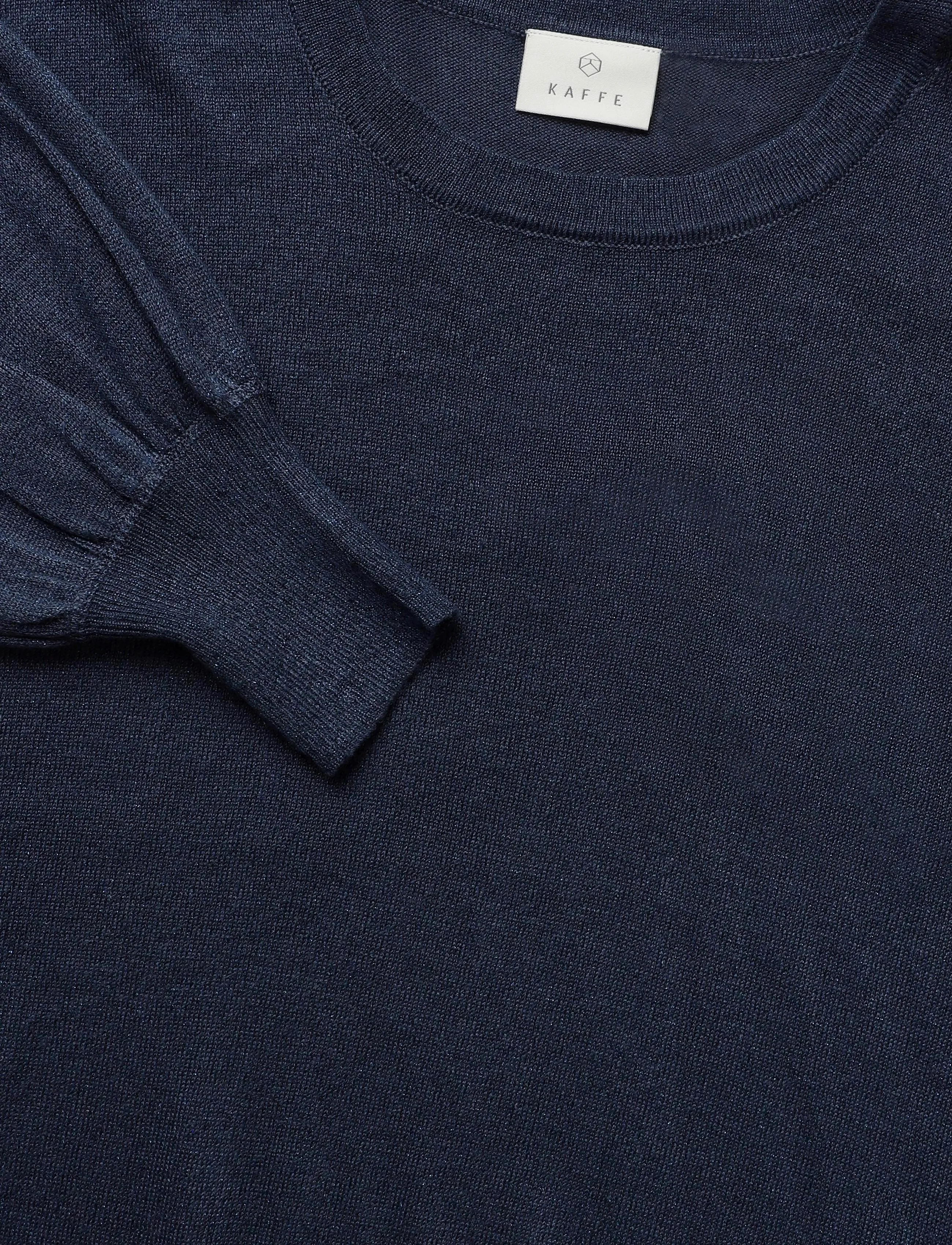 Kaffe - KAregina O-neck Knit - kampsunid - graphite - 2