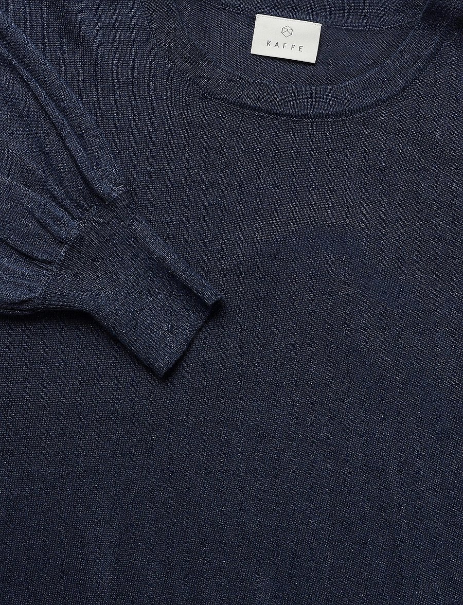 Kaffe - KAregina O-neck Knit - kampsunid - graphite - 2