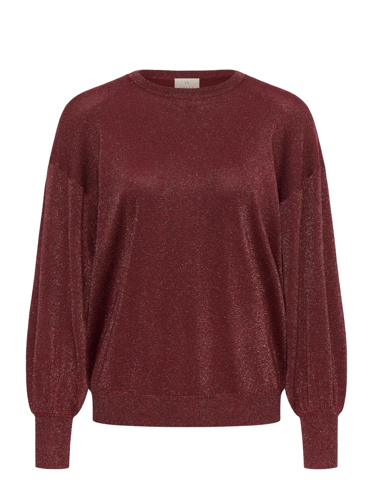 Kaffe KAregina O-neck Knit - Kläder - PORT / burgundy