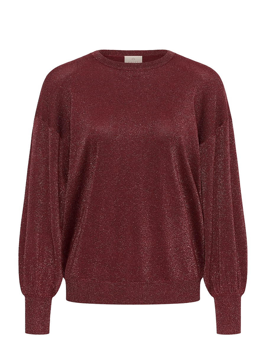 Kaffe - KAregina O-neck Knit - stickade tröjor - port - 0