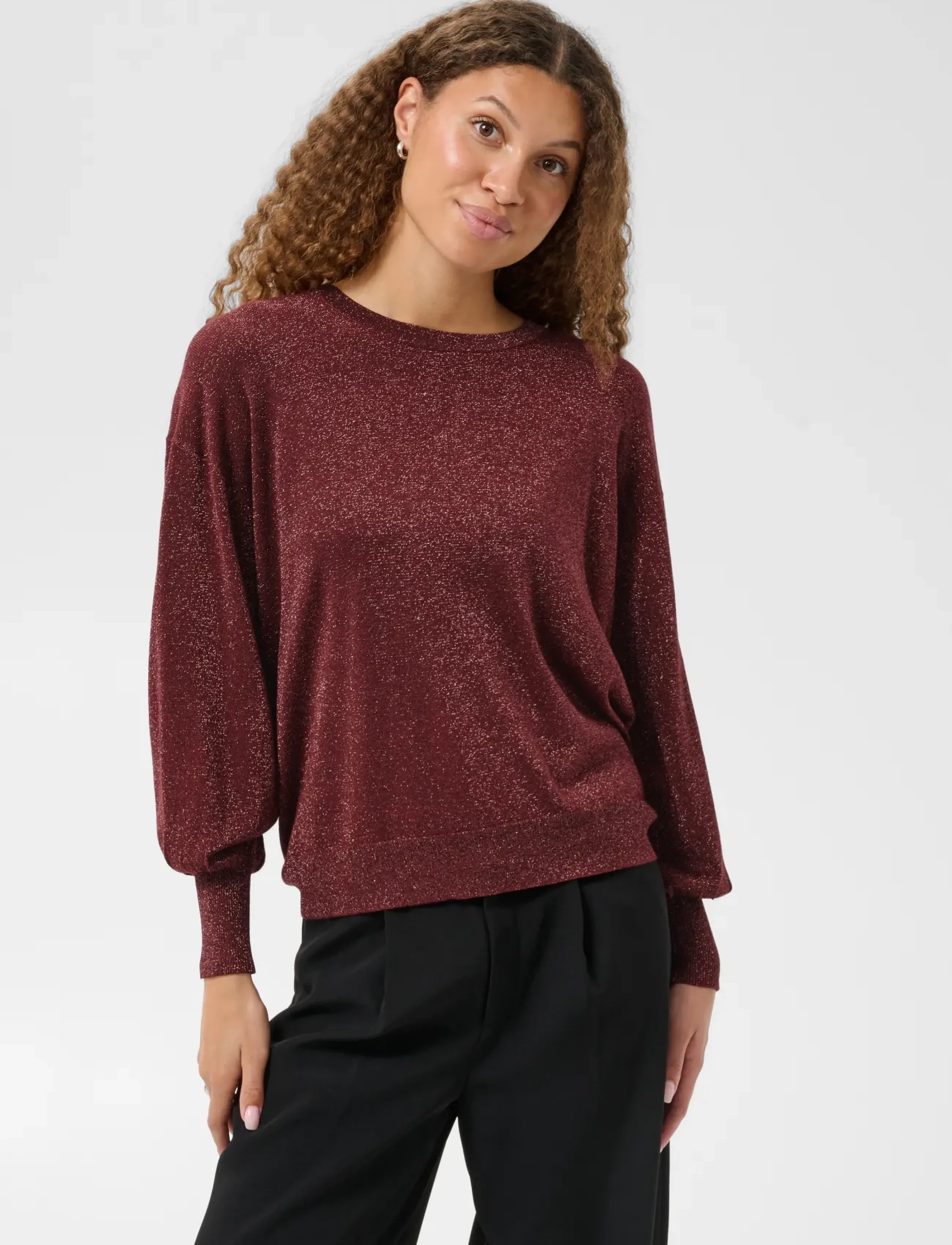Kaffe - KAregina O-neck Knit - kampsunid - port - 2