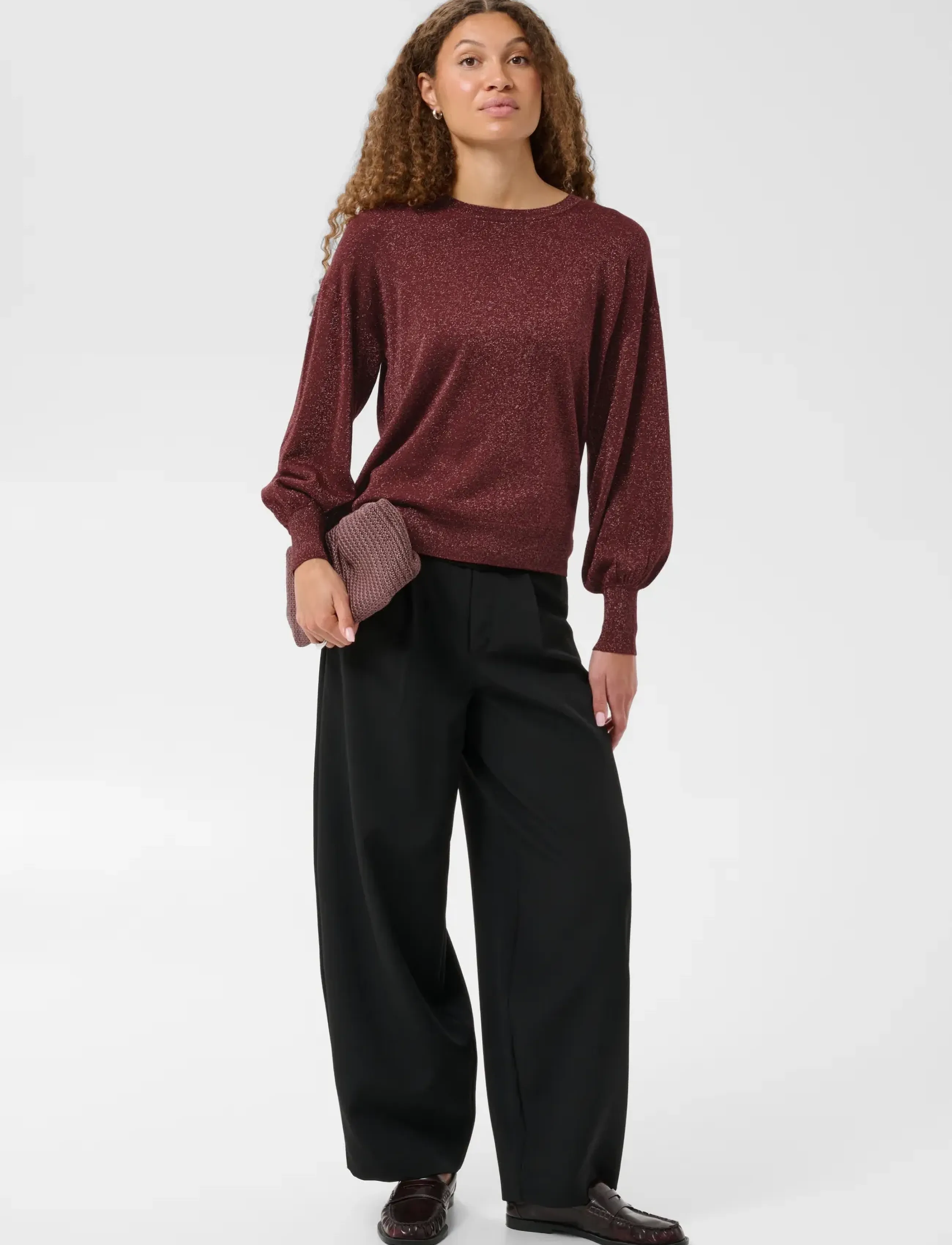 Kaffe - KAregina O-neck Knit - kampsunid - port - 3