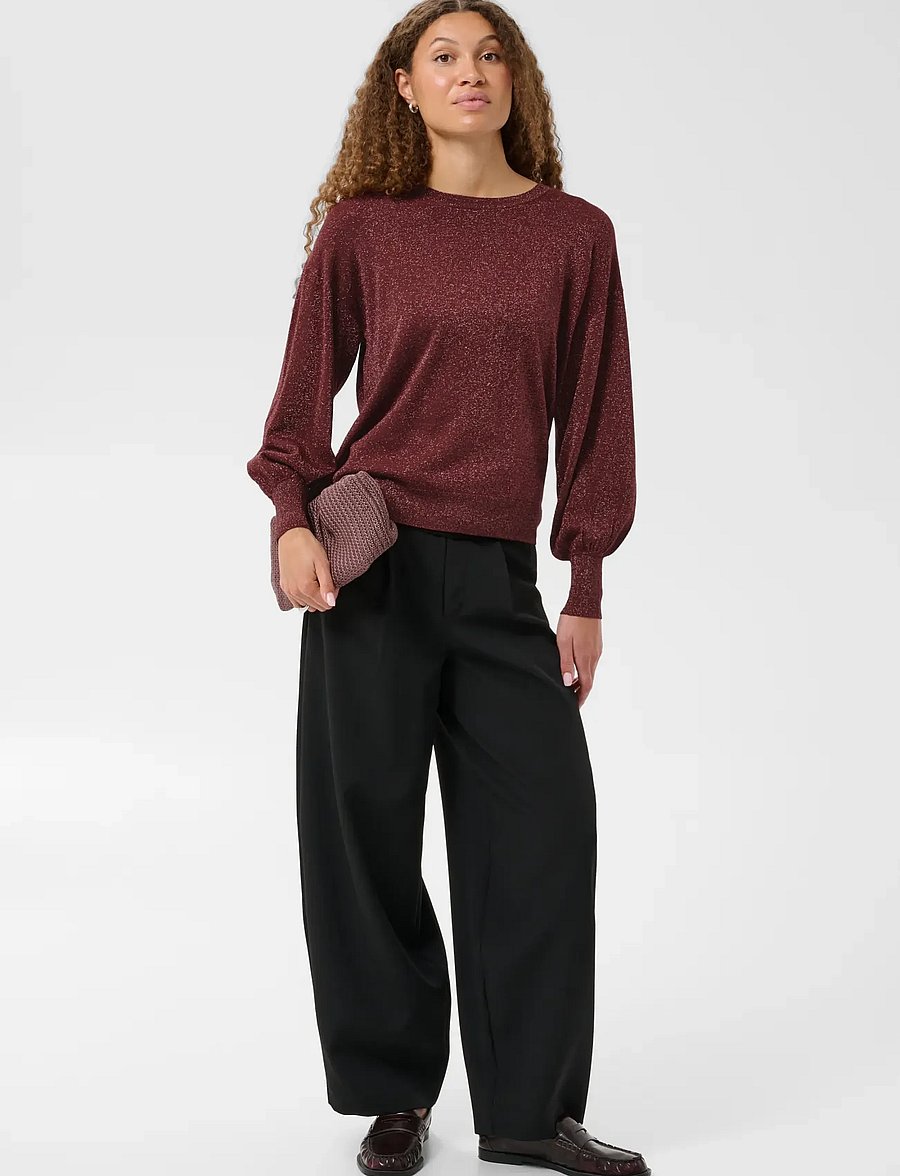 Kaffe - KAregina O-neck Knit - kampsunid - port - 3