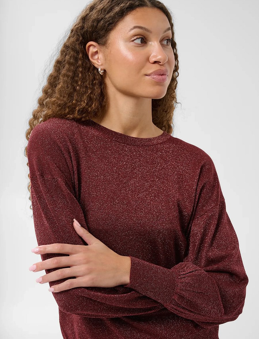 Kaffe - KAregina O-neck Knit - kampsunid - port - 5