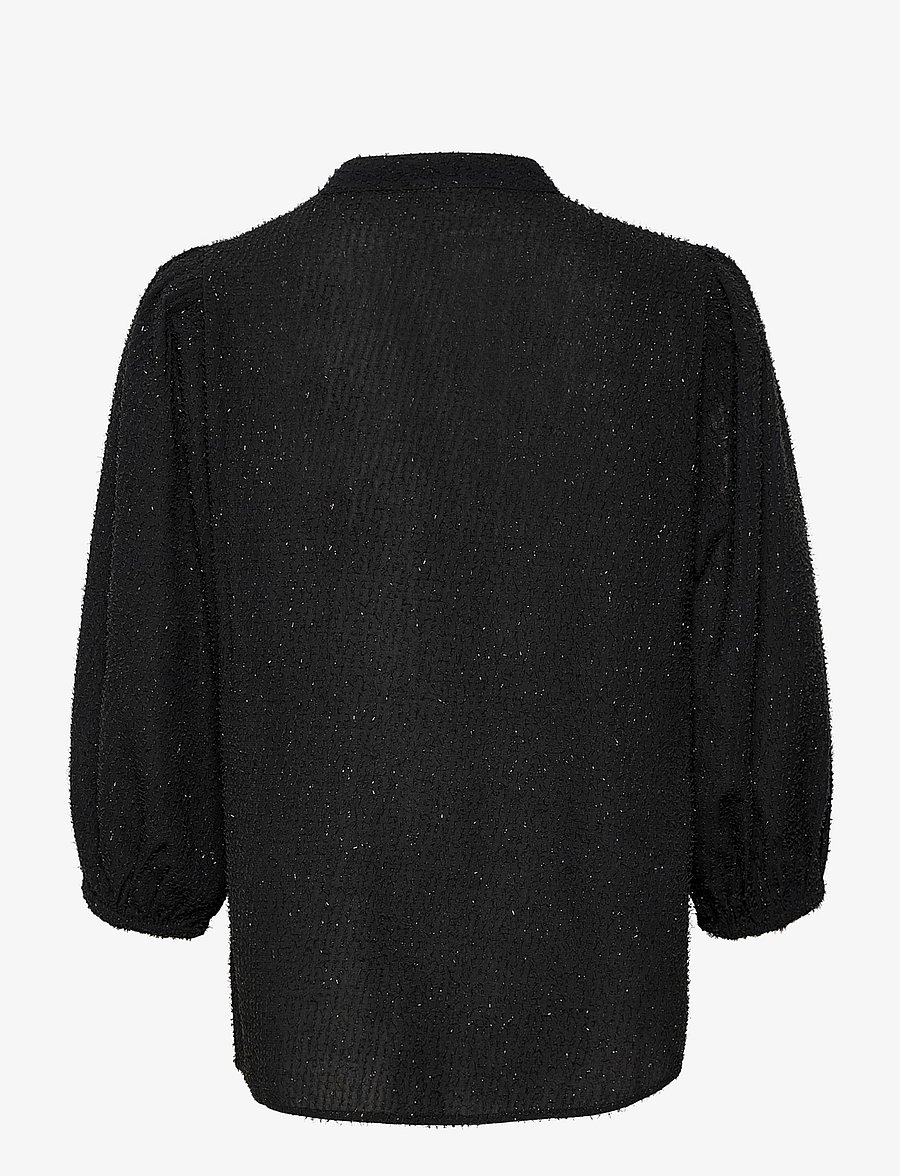 Kaffe - KAalexies Blouse - pitkähihaiset puserot - black deep - 2