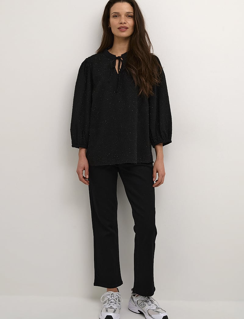 Kaffe - KAalexies Blouse - langærmede bluser - black deep - 3