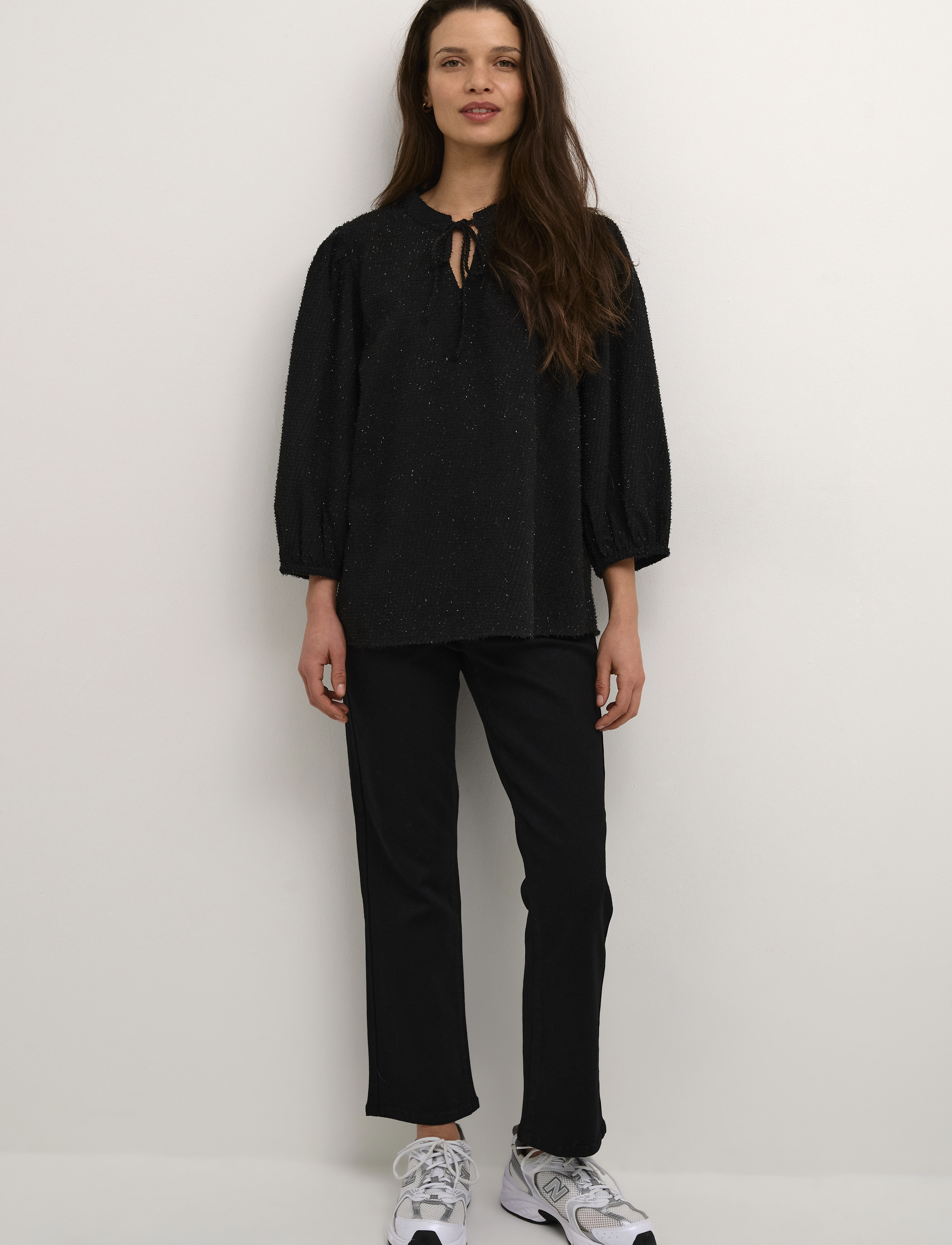 Kaffe - KAalexies Blouse - langärmlige blusen - black deep - 3
