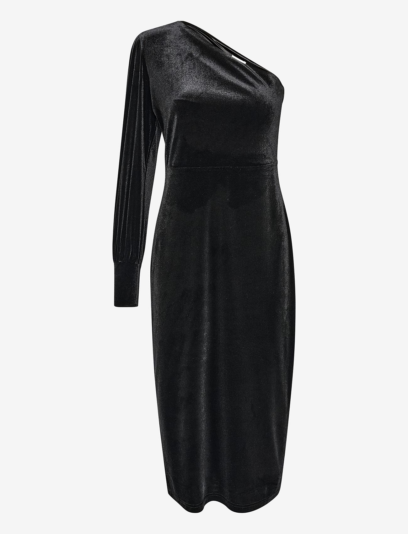 Kaffe - KAkelly One Shoulder Dress - midi kjoler - black deep - 1